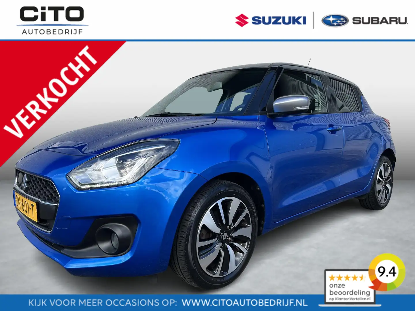 Suzuki Swift 1.2 Stijl Smart Hybrid | Lage KM-stand | Apple Car Blauw - 1