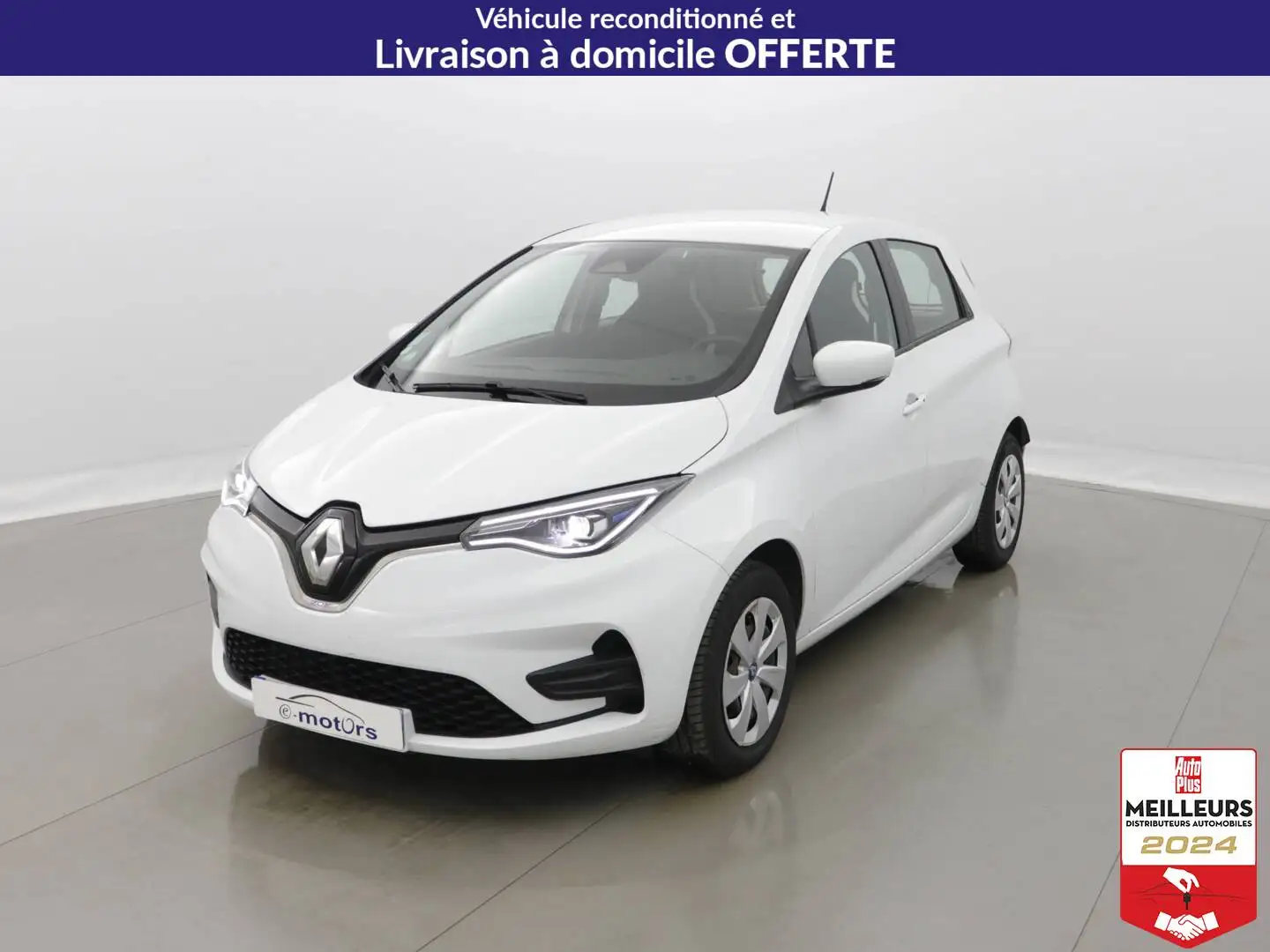 Renault ZOE R110 Achat Intégral Zen 2Pl +GPS +PDC AR Blanc - 1
