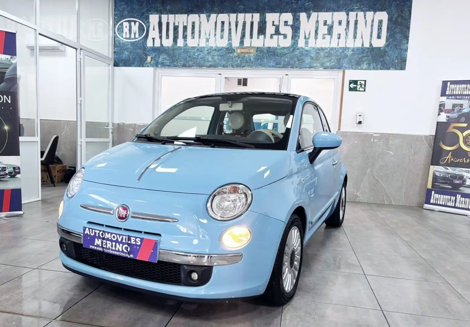 Fiat 500 1.3Mjt S&S Lounge 95 Azul - 1