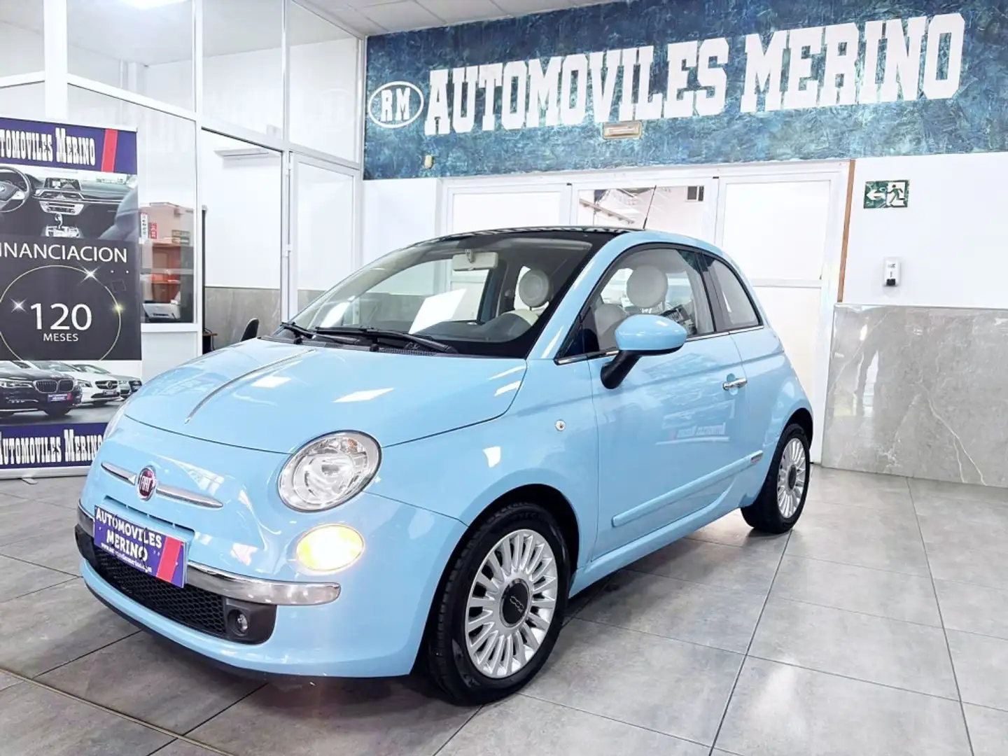 Fiat 500 1.3Mjt S&S Lounge 95 Azul - 2