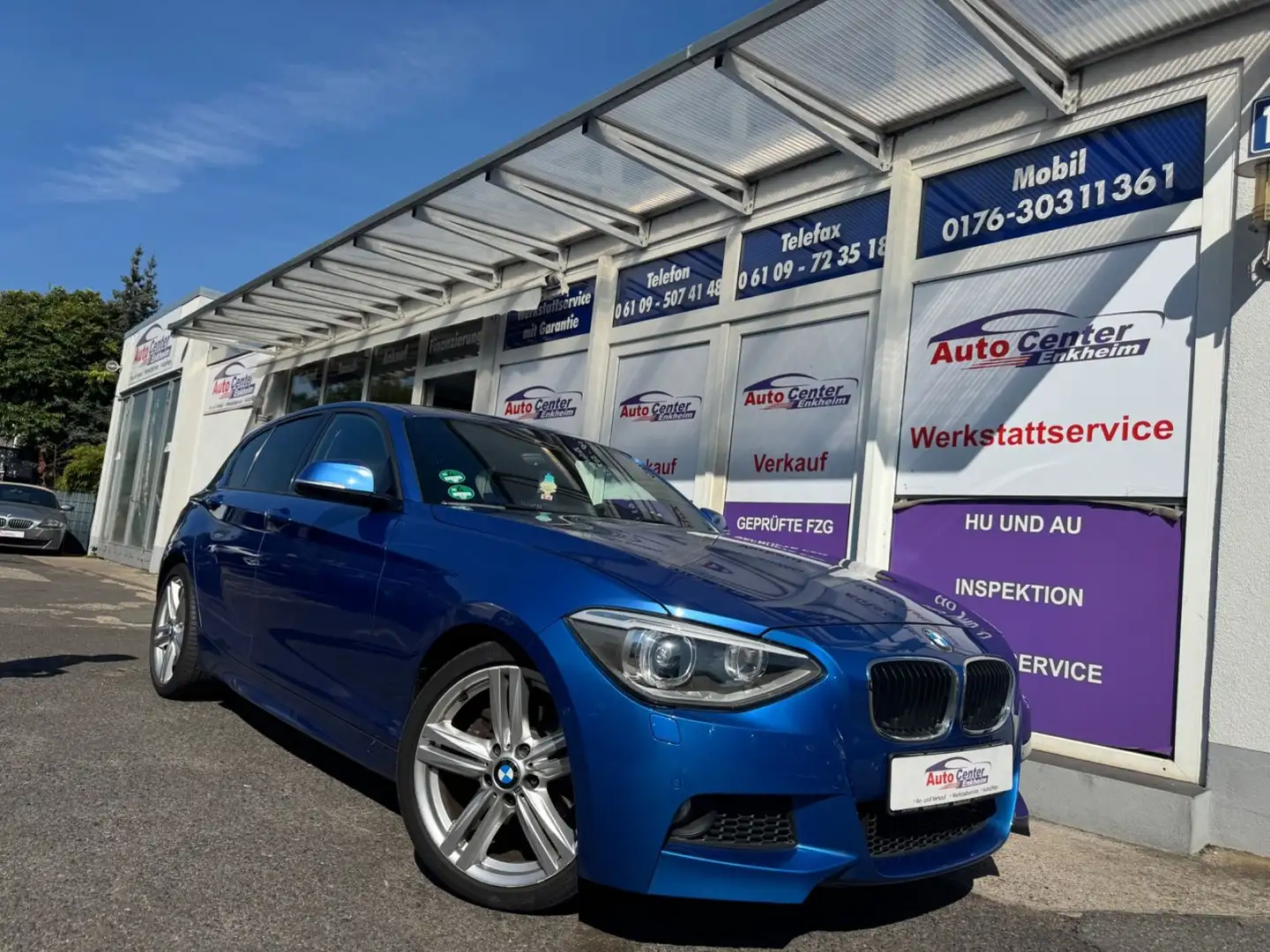 BMW 118 i #M-Paket# #Aut.#*Navi*Memory*Xenon* Blau - 1