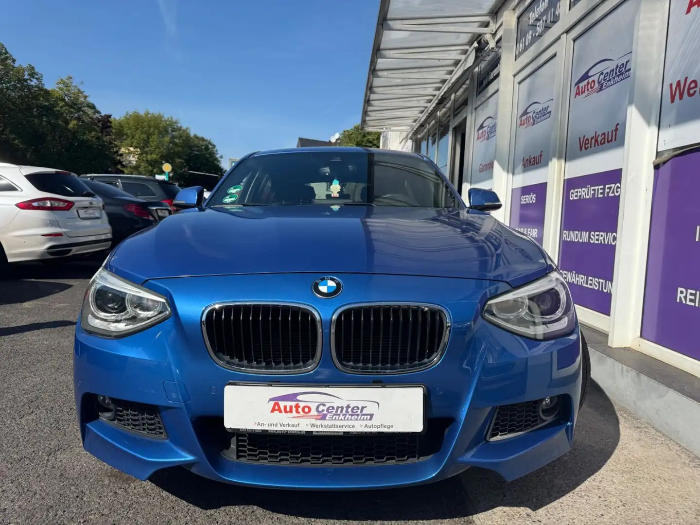 BMW 118 i #M-Paket# #Aut.#*Navi*Memory*Xenon* Blau - 2