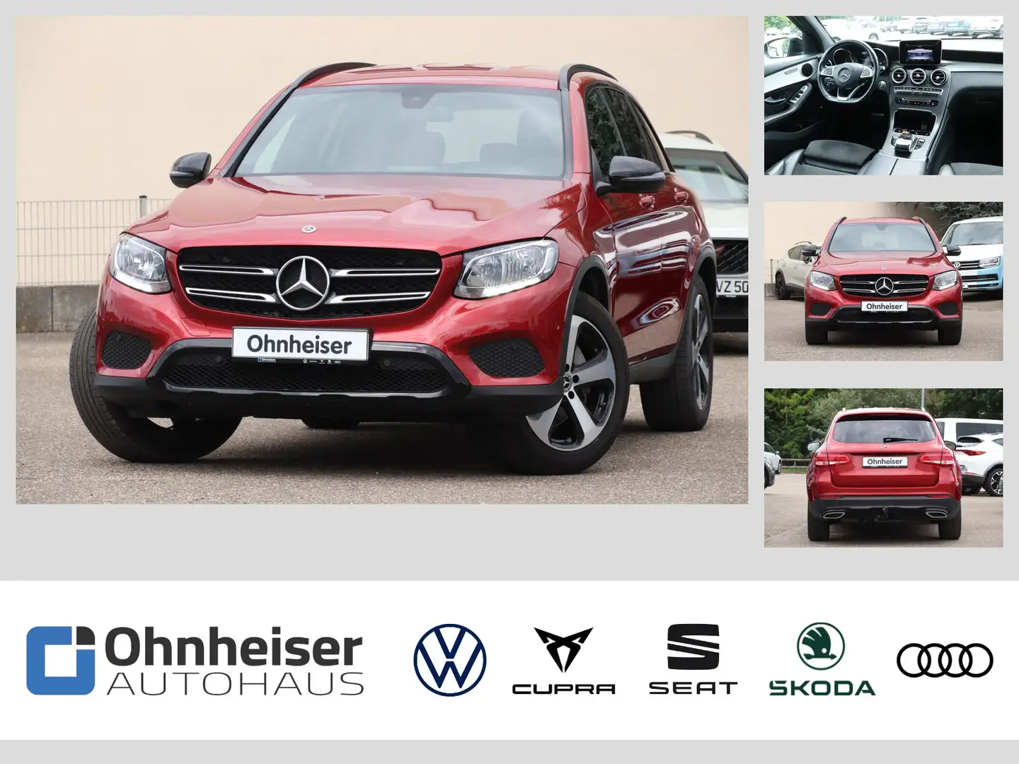 Mercedes-Benz GLC 250 d 4Matic AMG-Line NAVI*SHZ*KEYLESS Rood - 1