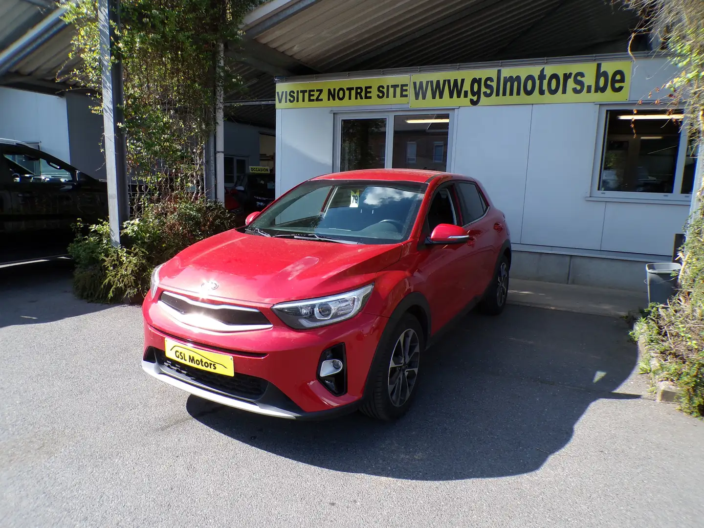 Kia Stonic 1.4i 100cvRouge 02/19 Airco GPS Bluetooth capteurs Rouge - 1