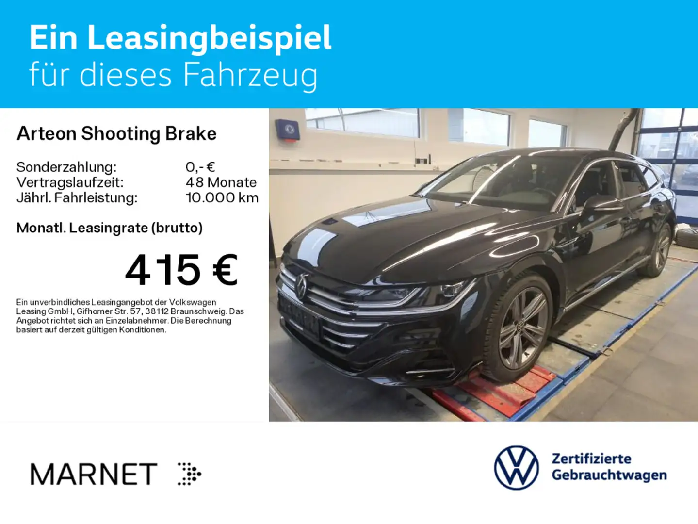 Volkswagen Arteon 2.0 TDI DSG R-Line* Navi*P Schwarz - 2