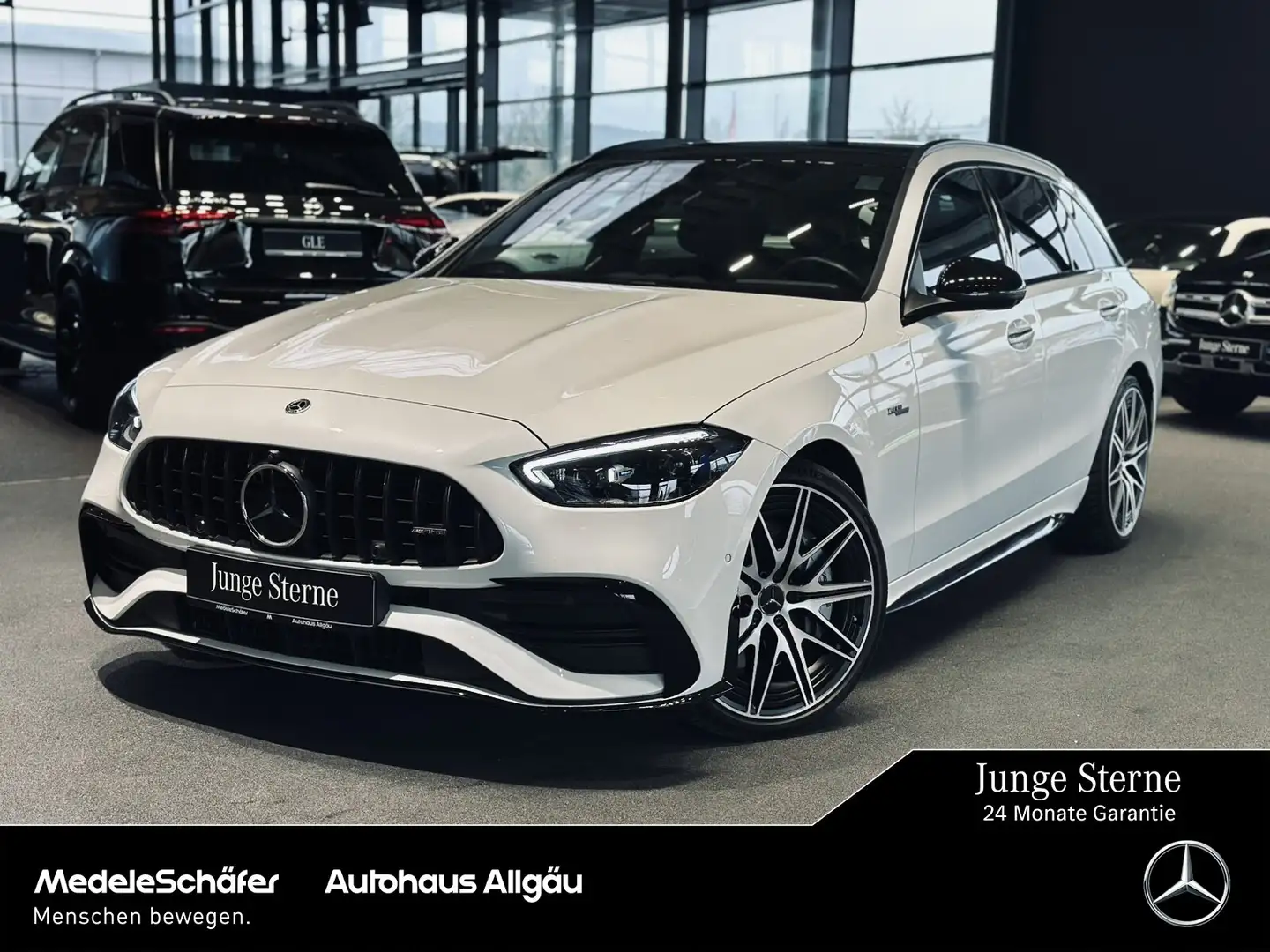 Mercedes-Benz C 43 AMG C 43 AMG T 4M 360°+HUD+PANO+AMBIENTE+AHK+SHZ++ Blanc - 1