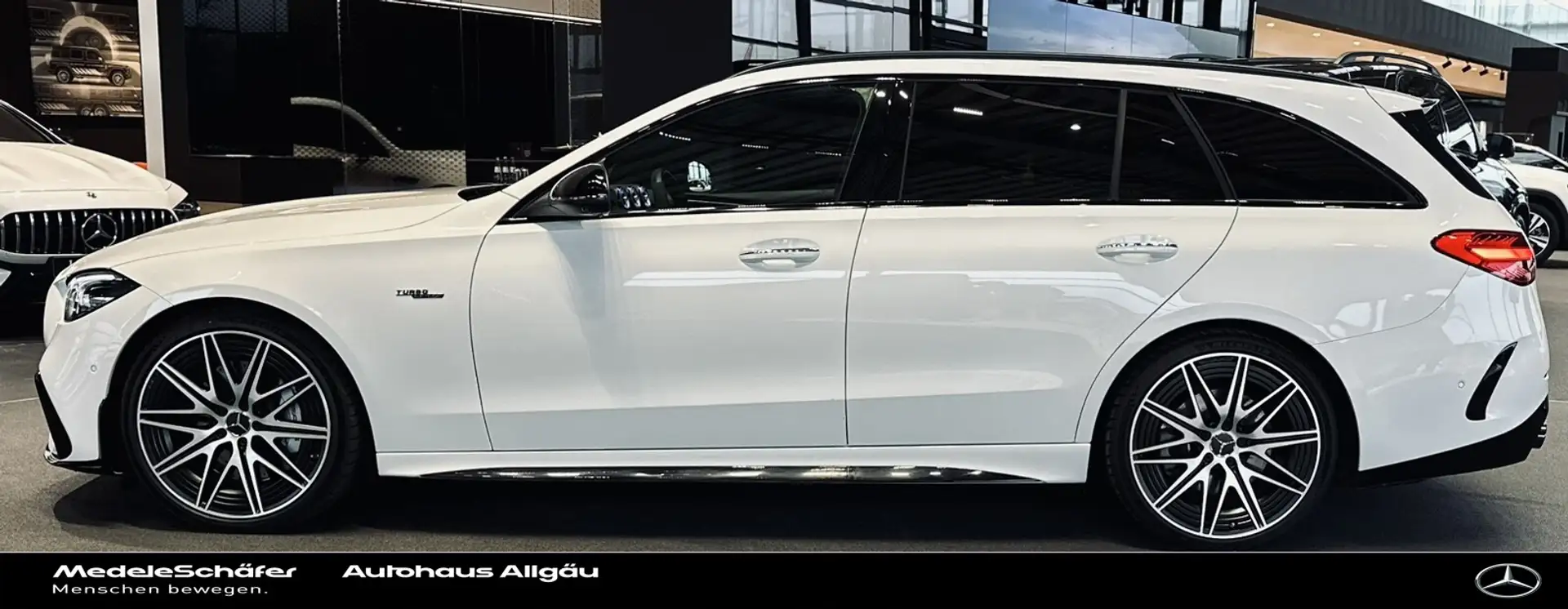 Mercedes-Benz C 43 AMG C 43 AMG T 4M 360°+HUD+PANO+AMBIENTE+AHK+SHZ++ Blanc - 2