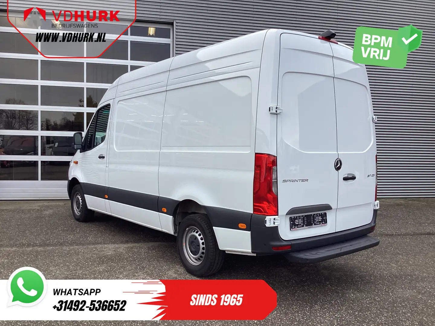 Mercedes-Benz Sprinter 317 CDI Aut. L2H2 3.5t Trekverm./ LED/ Gev.Stoel/ Blanc - 2