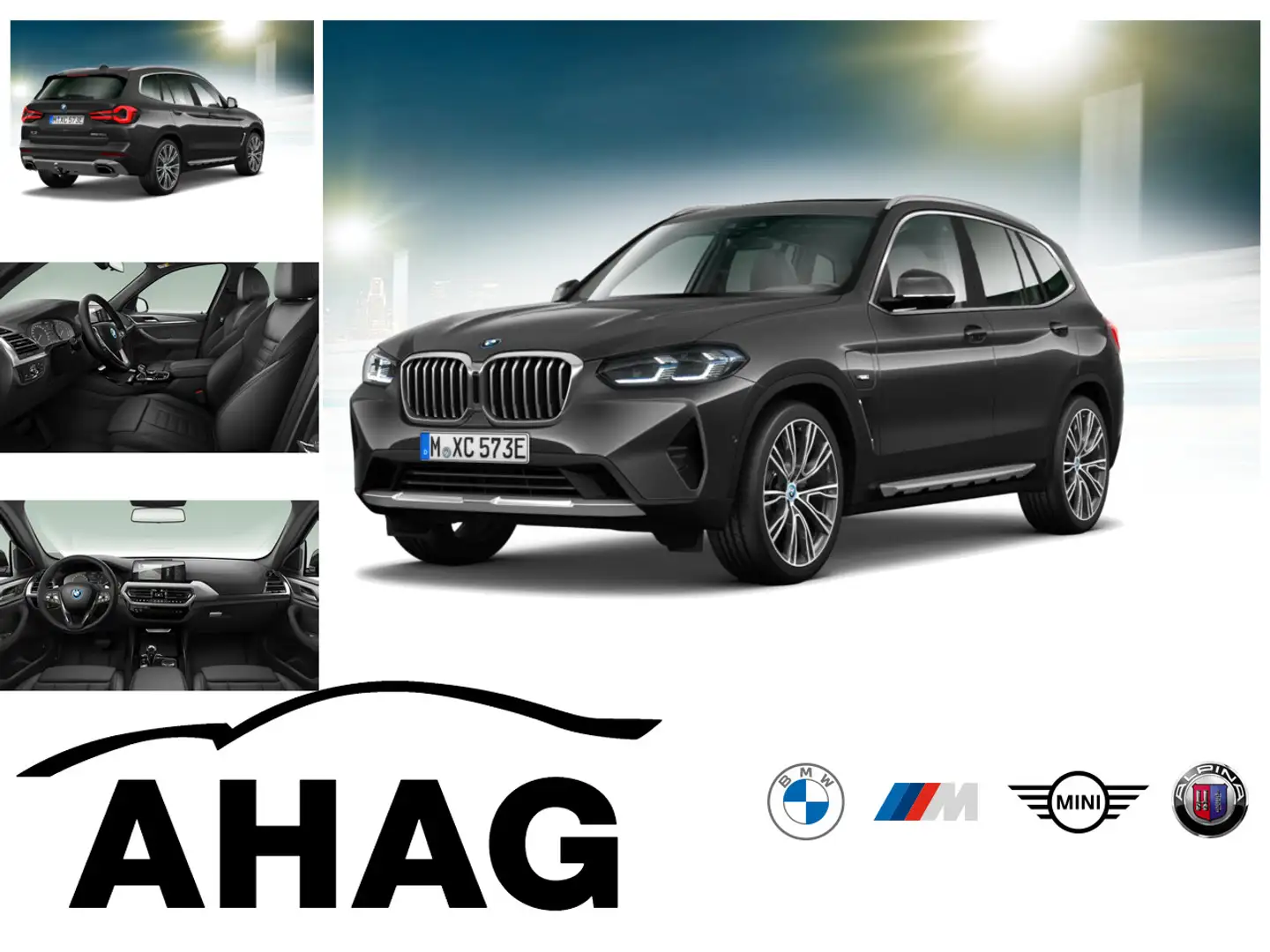 BMW X3 xDrive30e AT Innovationsp. Sport Aut. Head-Up Grau - 1