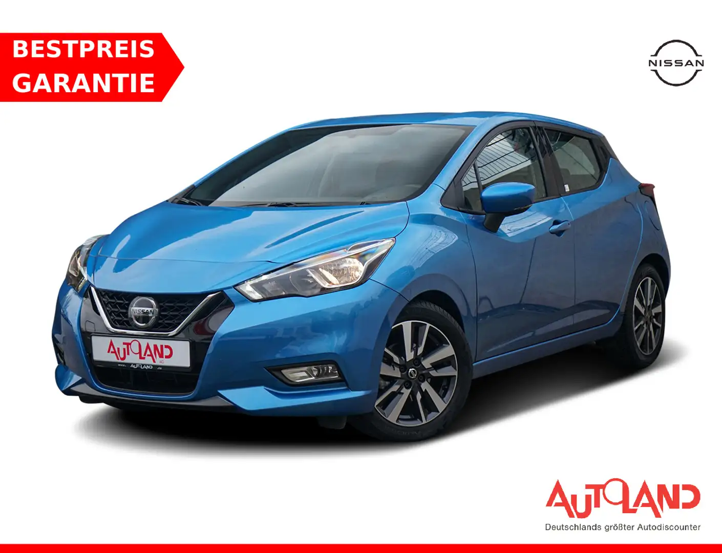 Nissan Micra 1.0 N-Connecta Klima Navi Kamera Tempomat Bleu - 1