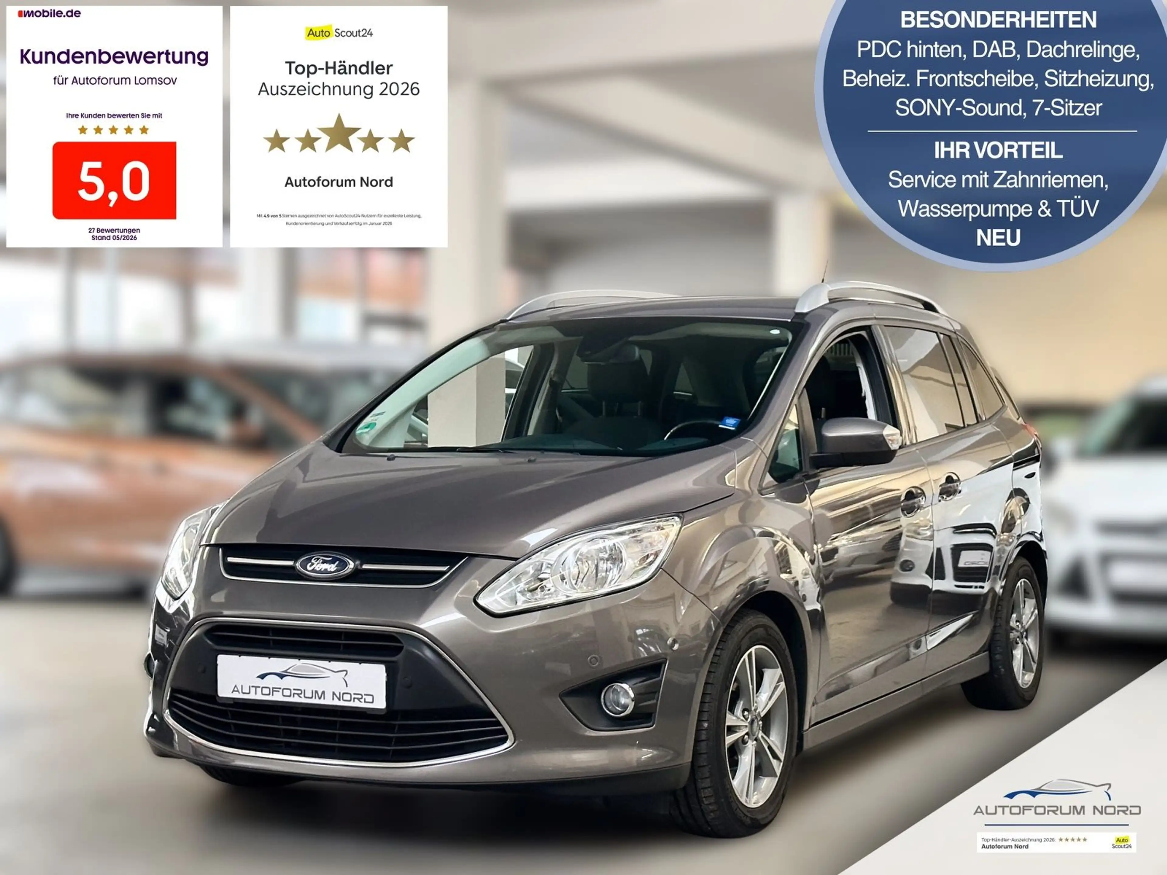 Ford Grand C-Max Business 7S *NEU ZAHNRIEMEN+SERVICE*