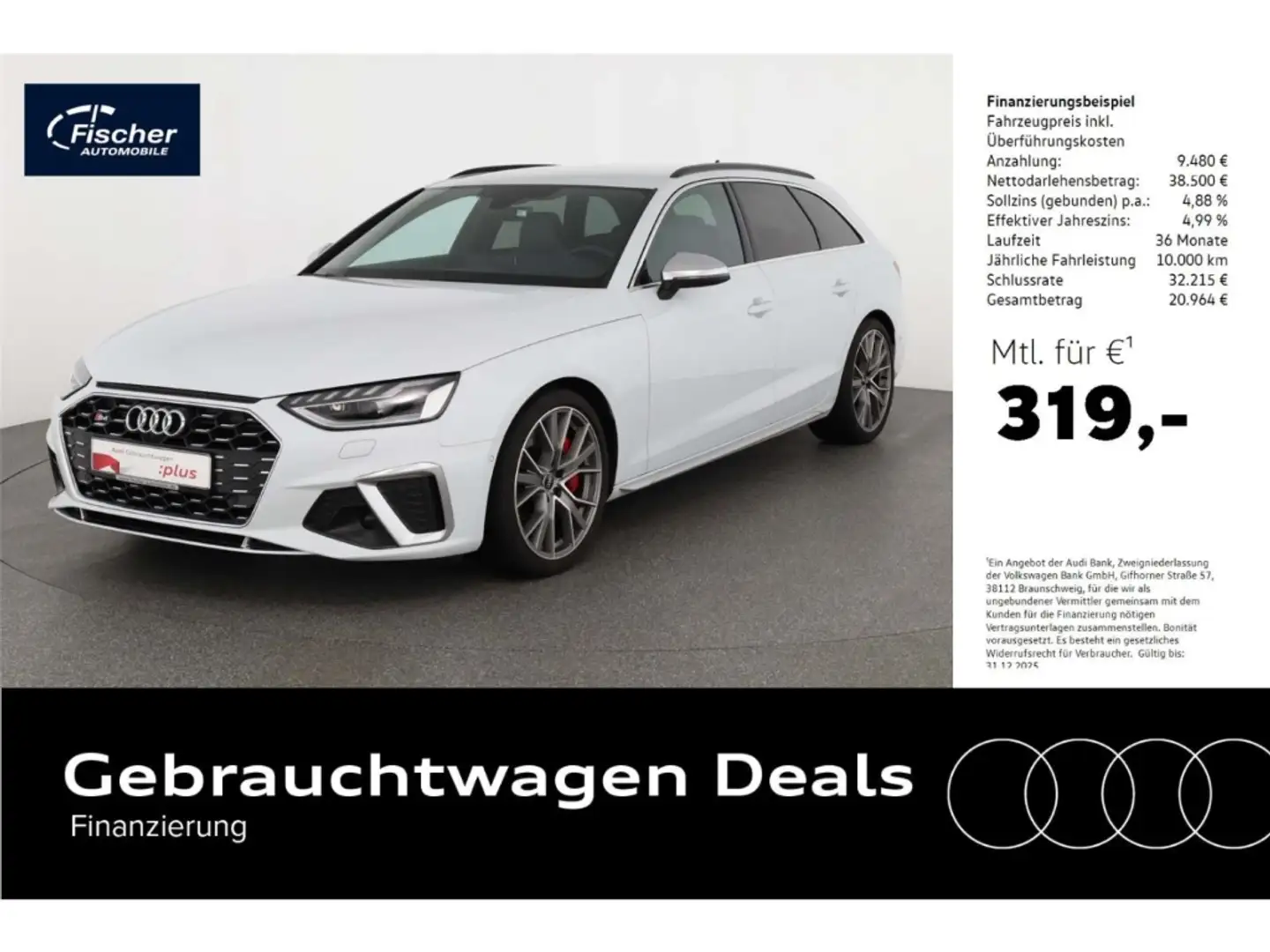 Audi S4 Avant TDI quattro Weiß - 1