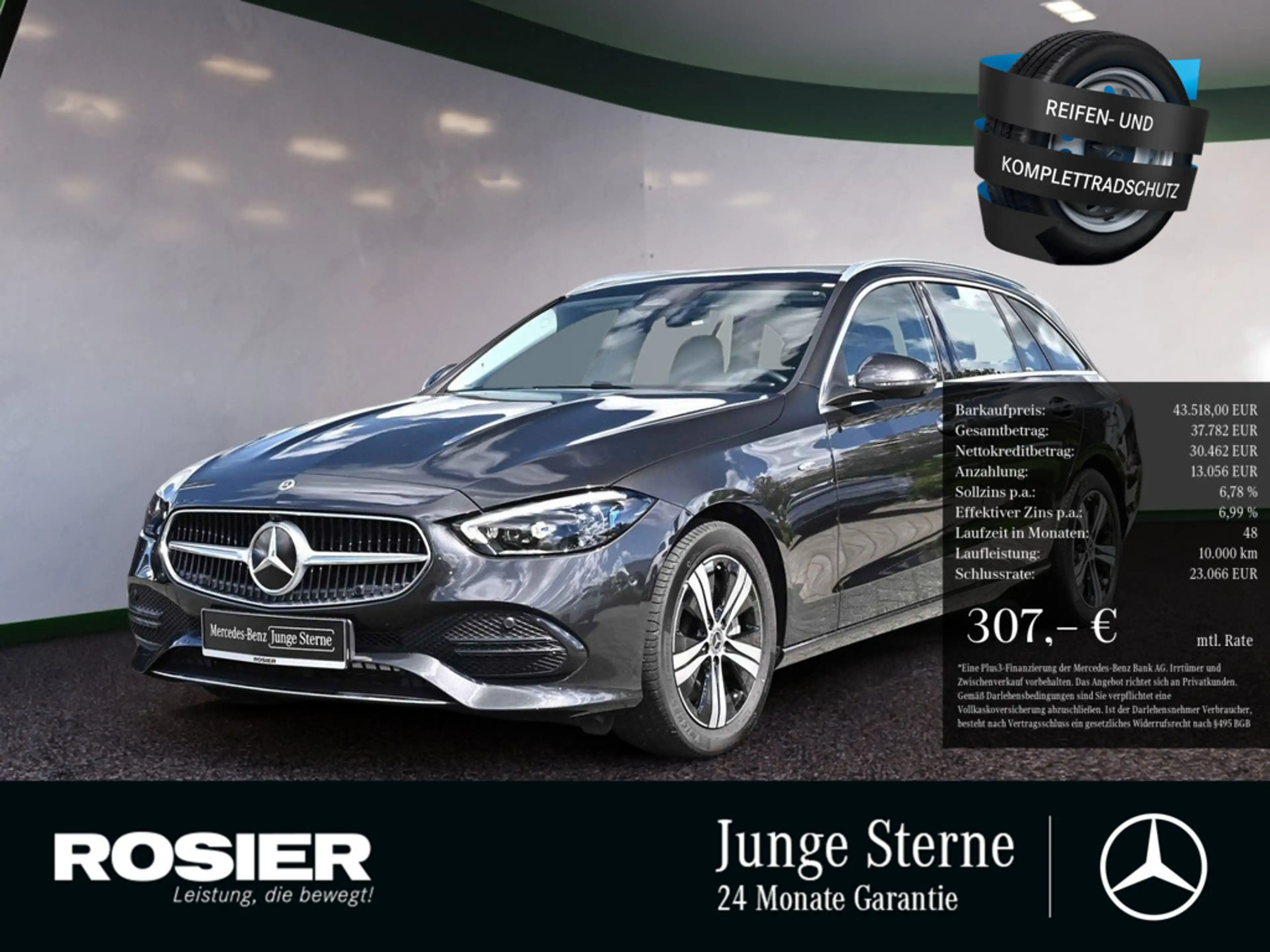 Mercedes-Benz C 300 de 4M T Avantgarde Premium+ AHK PANO BT