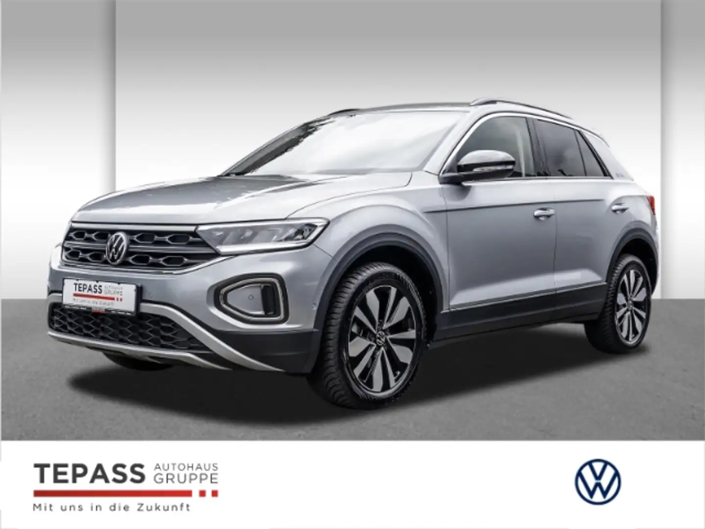 Volkswagen T-Roc 1,0 TSI GOAL APP ALLSEASON PDC Plateado - 1