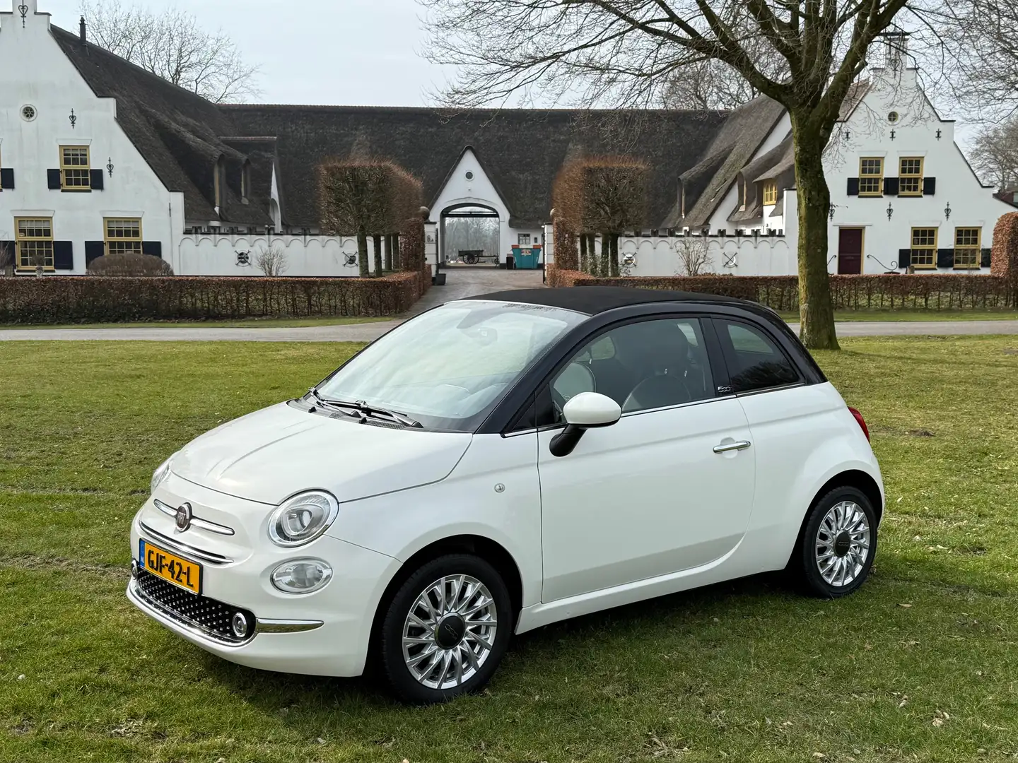 Fiat 500C 1.2 Cabriolet Black&White / Climate/ Cruise / PDC Wit - 1