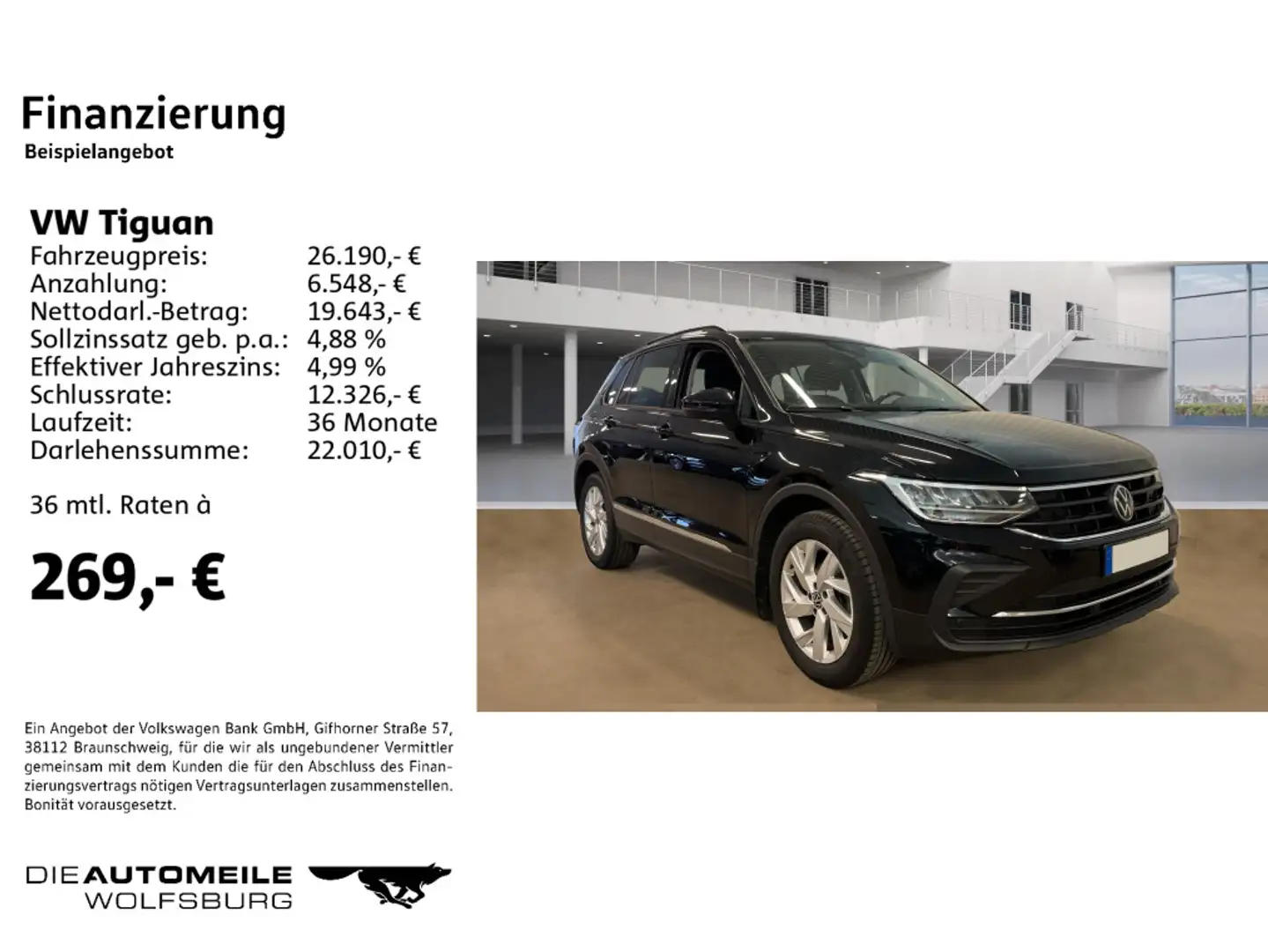 Volkswagen Tiguan 1.5 TSI DSG Life STANDHZ/AHK/LED Noir - 2
