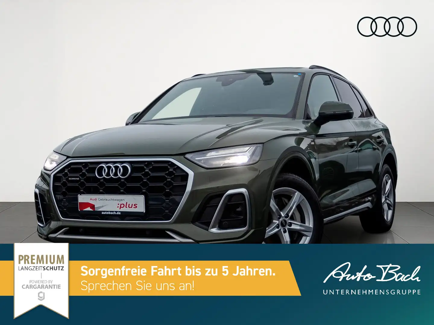 Audi Q5 S line 55TFSI e Navi LED Standklima Panorama Grün - 2