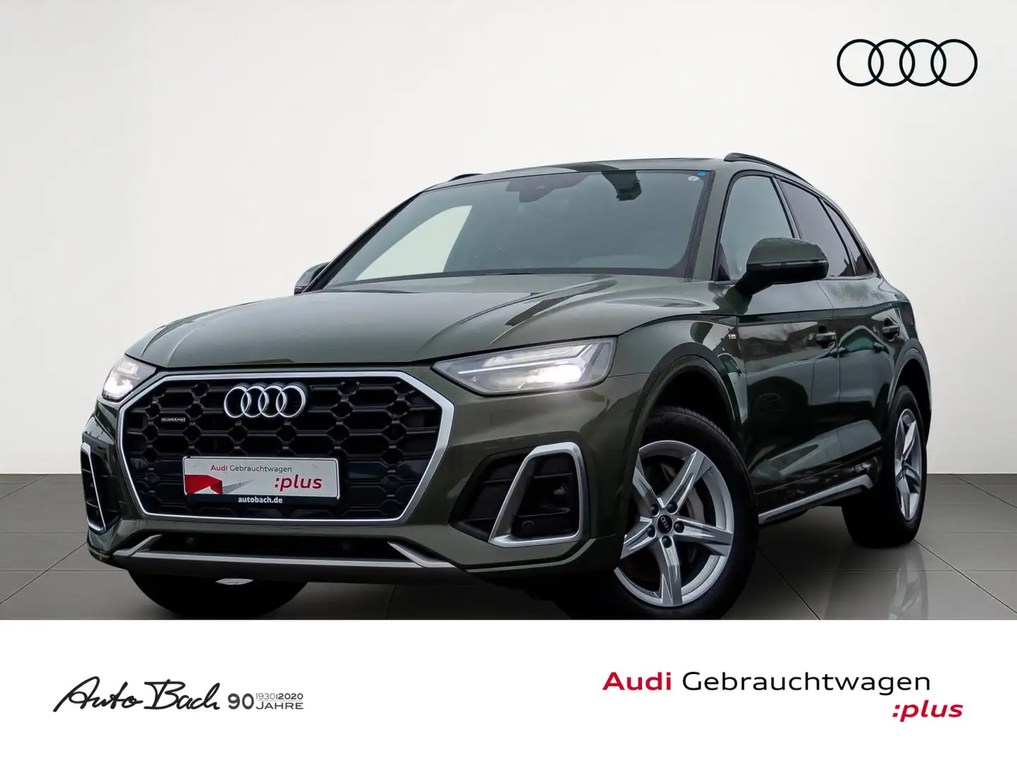 Audi Q5 S line 55TFSI e Navi LED Standklima Panorama Grün - 1