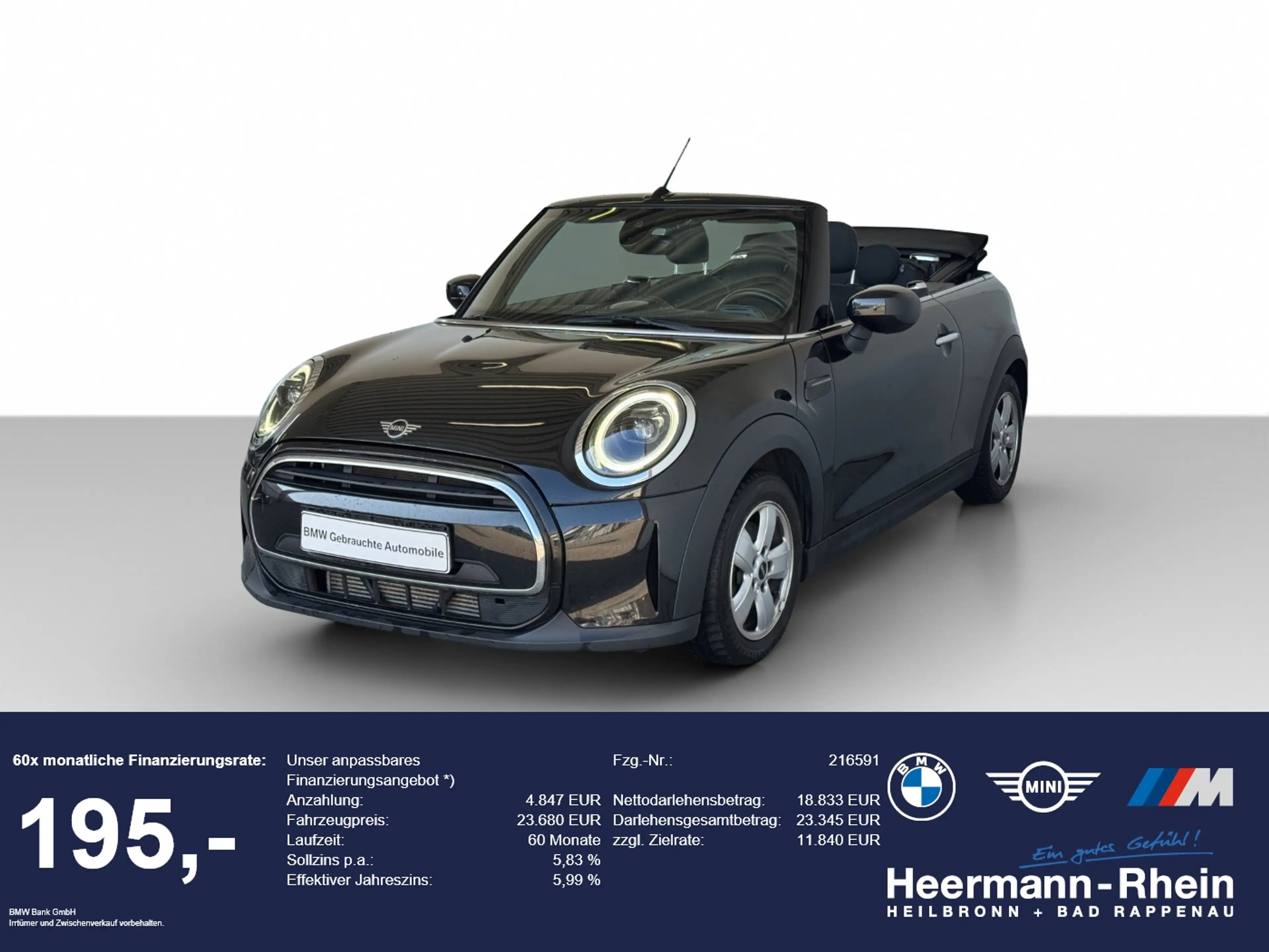 MINI Cooper Cabrio Aut. DriveAss.Keyl.Apple.PDC.SHZ.