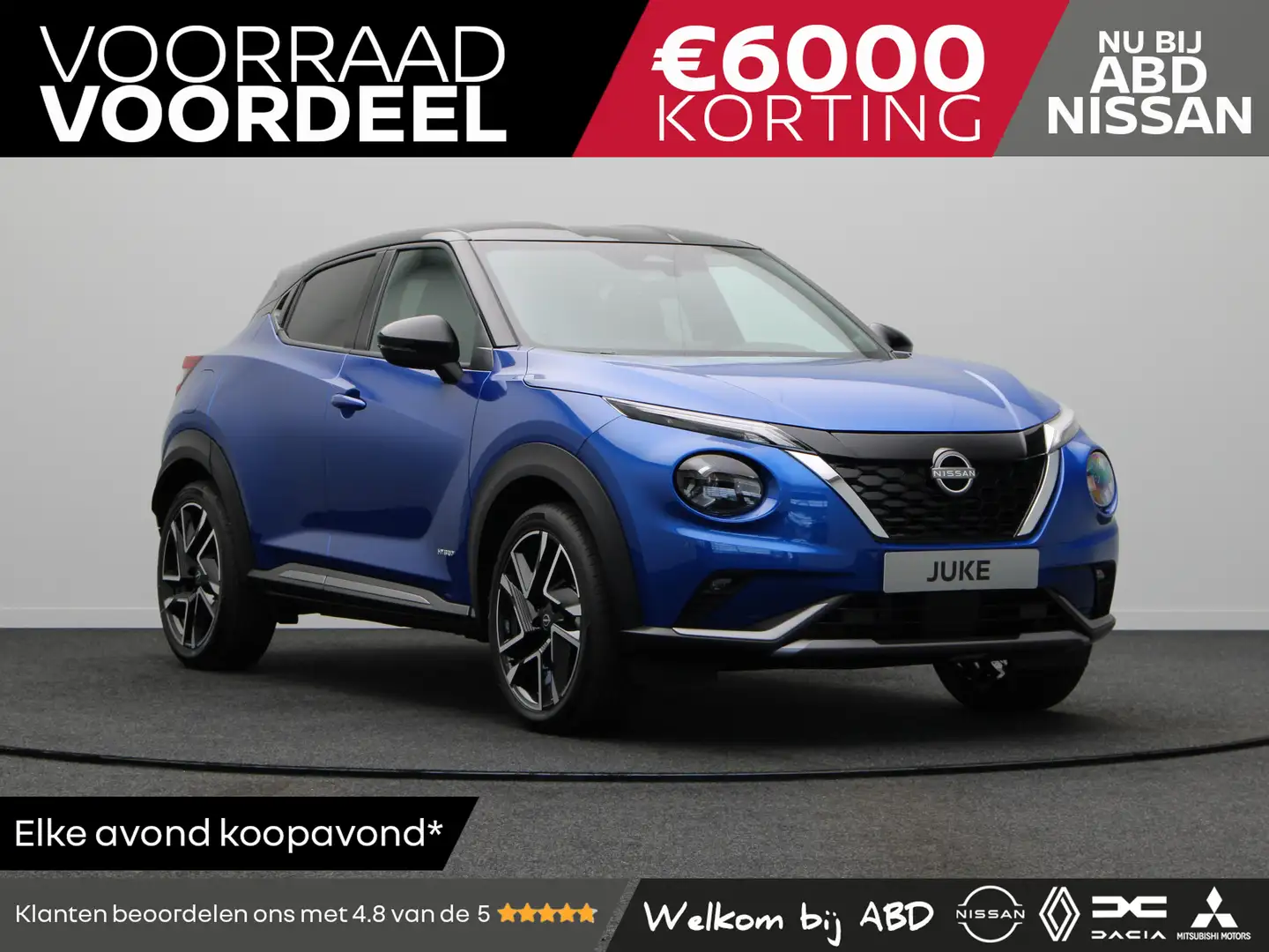 Nissan Juke 1.6L DIG-T 143 Hybrid 6AT N-Design + Cold Pack | 1 Blauw - 1