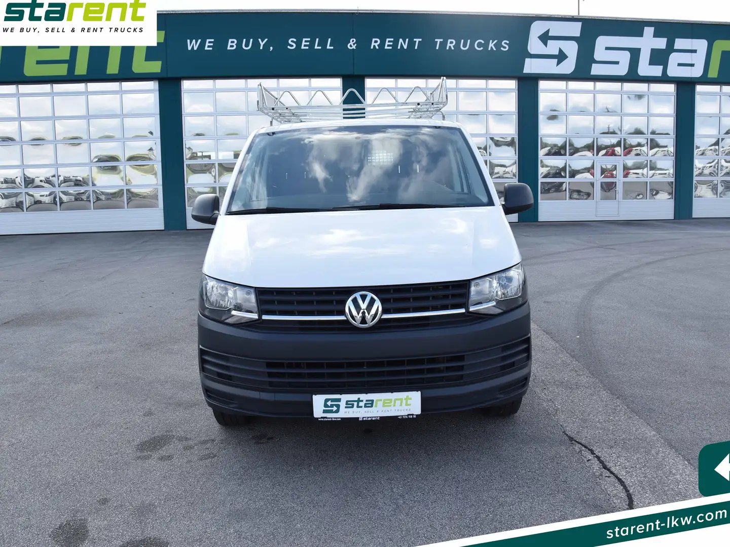 Volkswagen Transporter 6 Klima Dachträger Regal Weiß - 2
