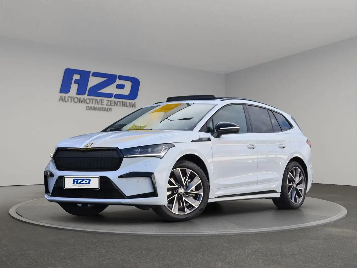 Skoda Enyaq 80 Sportline PANO DACH AHK SCHWENK  MATRIX ACC Weiß - 1