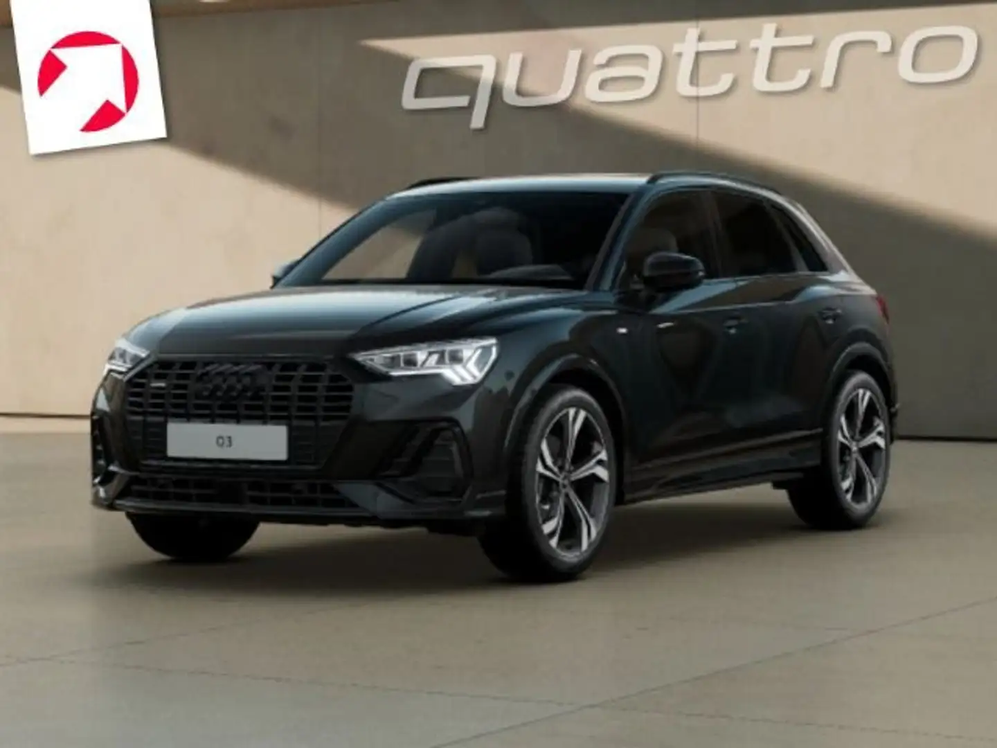 Audi Q3 S line 40 TDI quattro S tronic*AHK*MATRIX*ACC Schwarz - 2