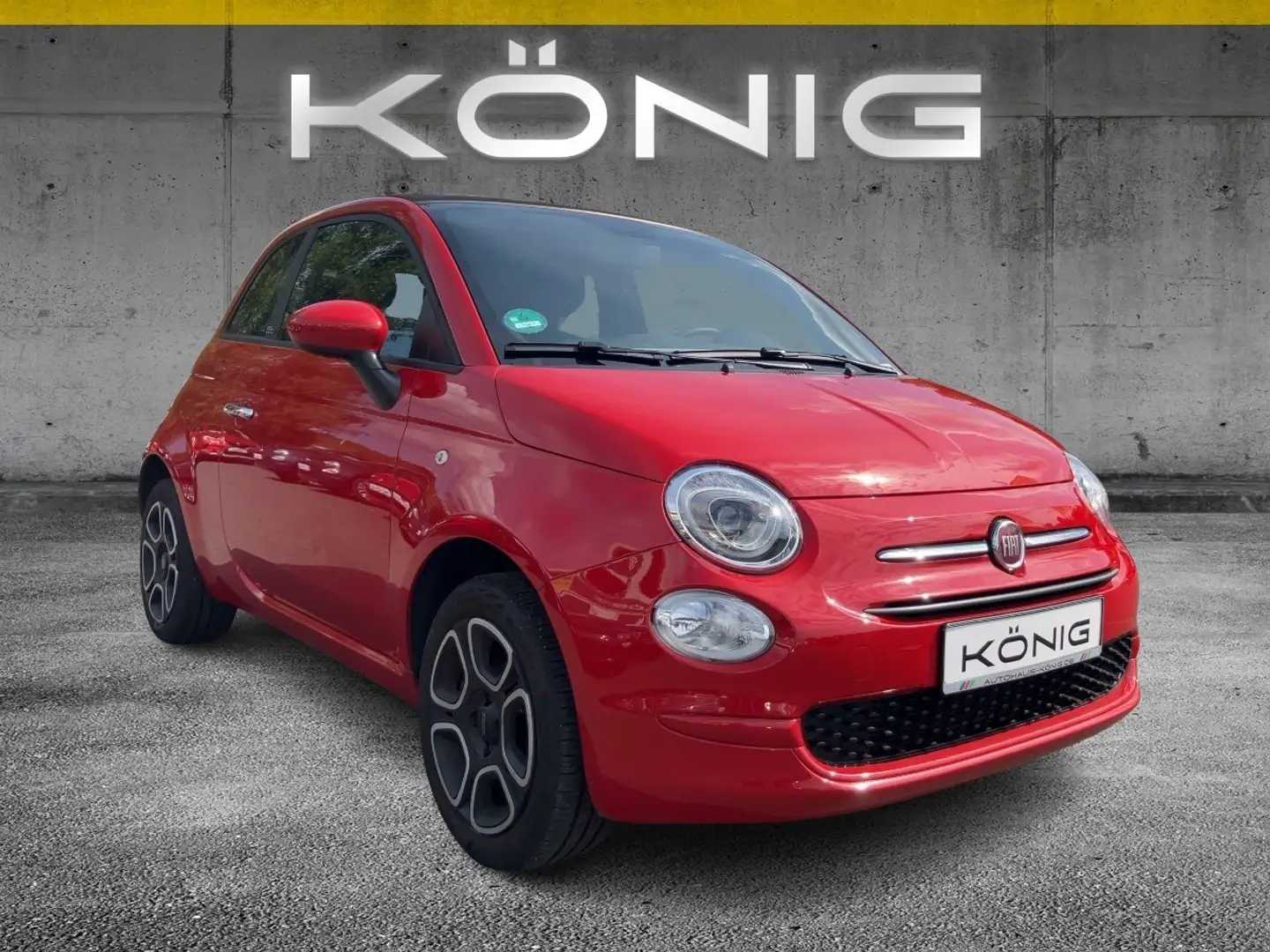 Fiat 500C Cabrio Club 1.0 Klima*Tempomat*CarPlay Rot - 2