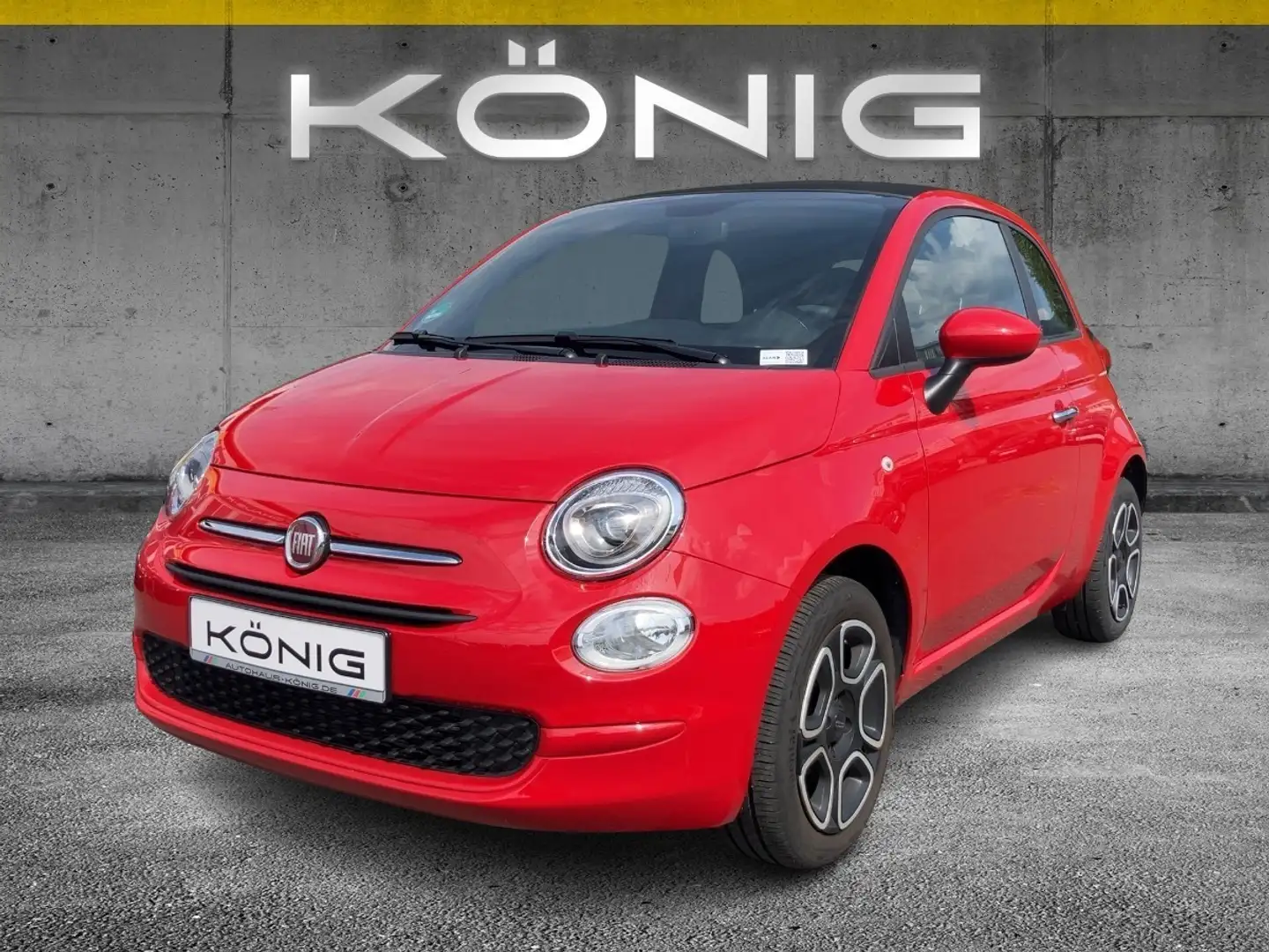 Fiat 500C Cabrio Club 1.0 Klima*Tempomat*CarPlay Rot - 1