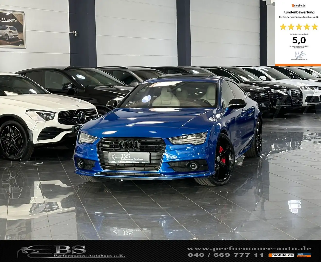 Audi A7 3.0 TDI COMPETITION |ACC|MATRIX|K-GO|HUP|RS| Blu/Azzurro - 1