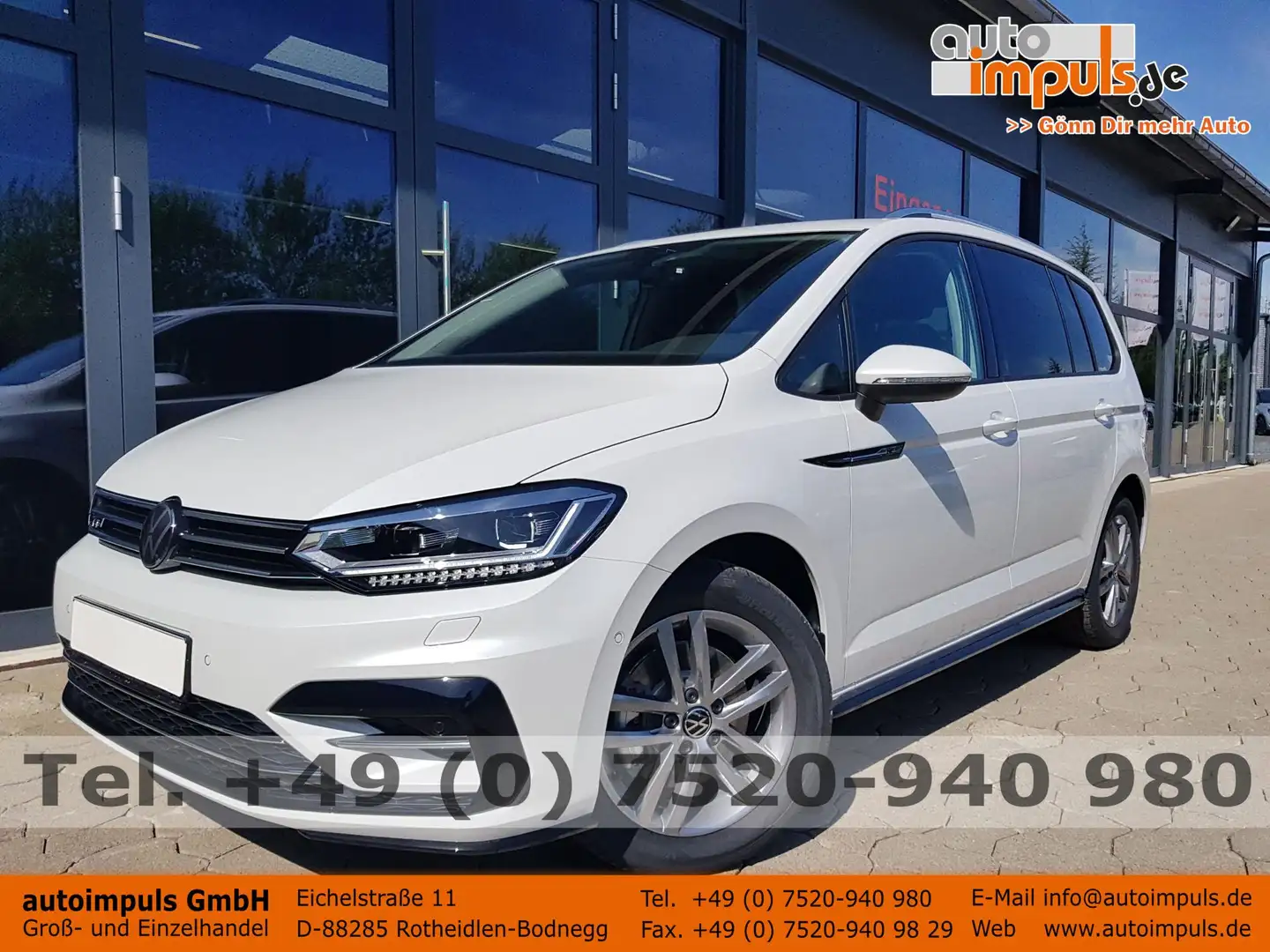 Volkswagen Touran Comfort Plus R-Line 1,5TSI DSG 110KW 7 Sitze, A... Wit - 1