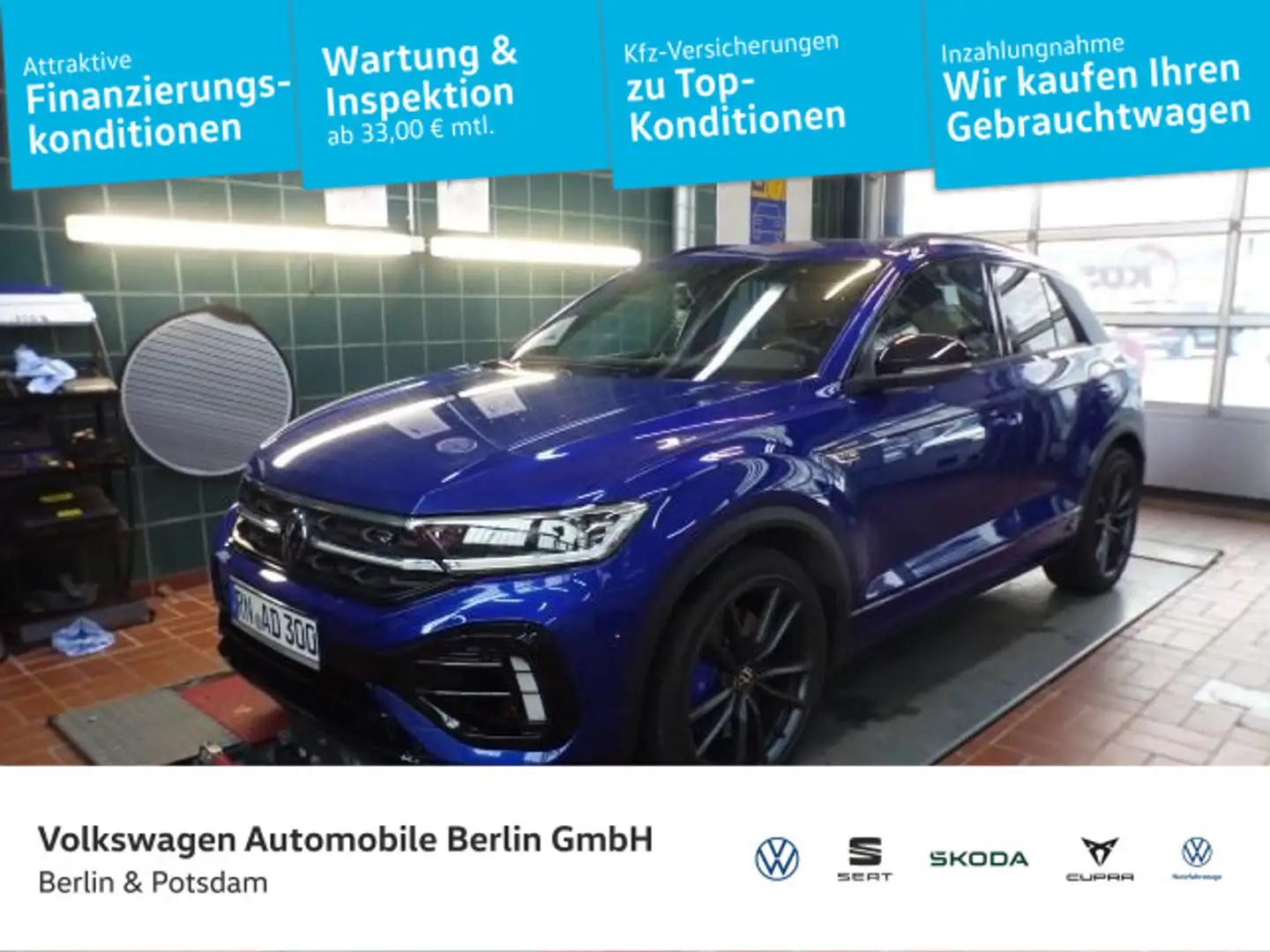 Volkswagen T-Roc R 2.0 TSI 4M 5J-Garantie Beats AHK Black Blau - 1