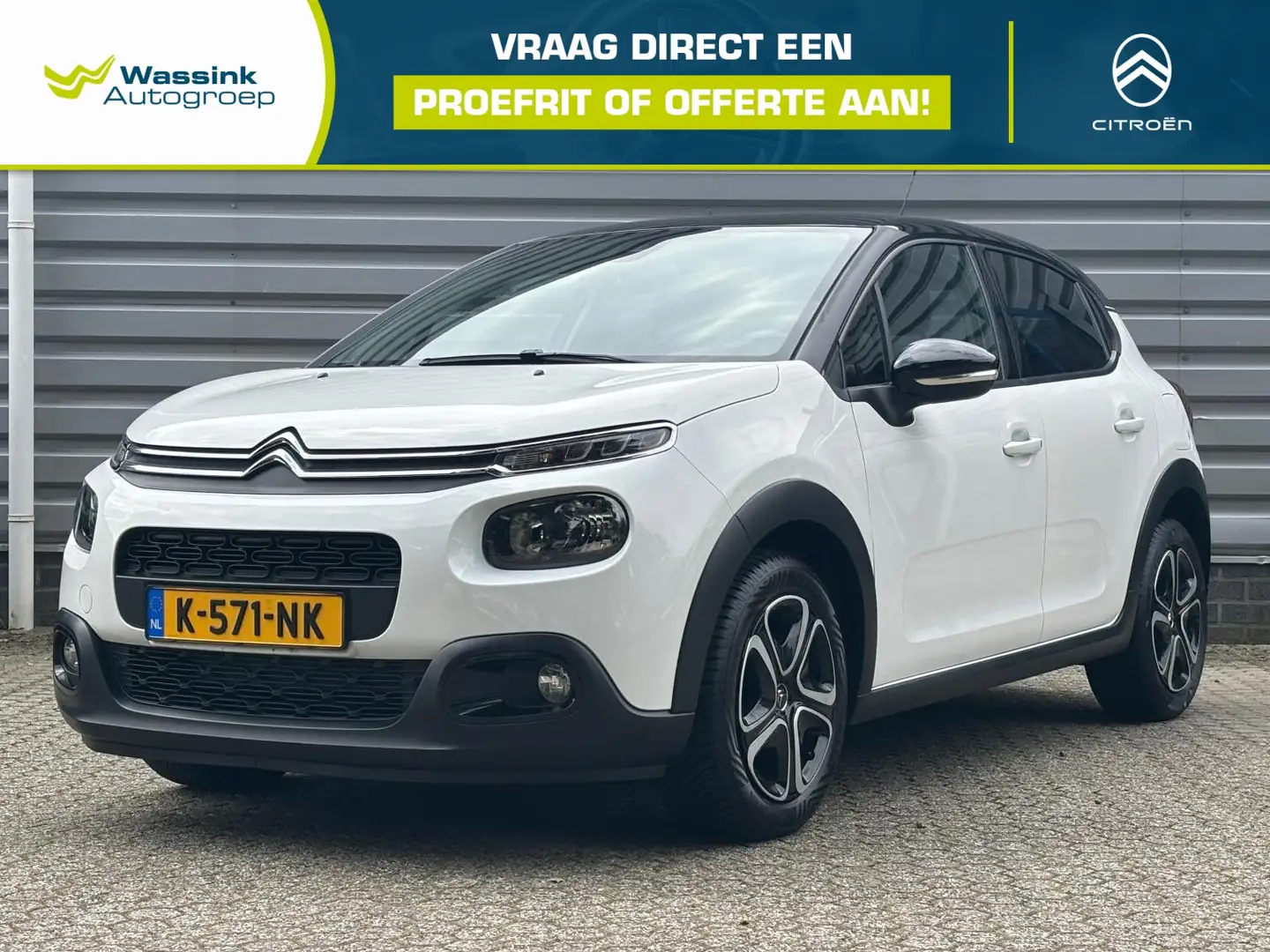 Citroen C3 1.2 PureTech 82pk Feel Edition | Navigatie | Carpl Wit - 1