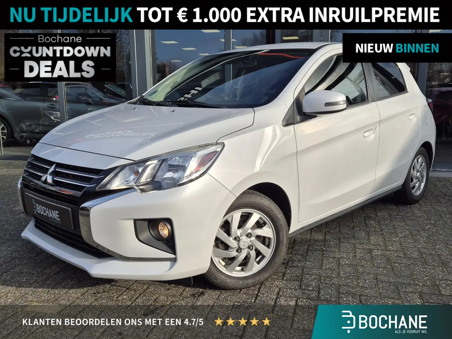 Mitsubishi Space Star 1.2 Nova | Navigatie | AppleCarplay/AndroidAuto | Wit - 1