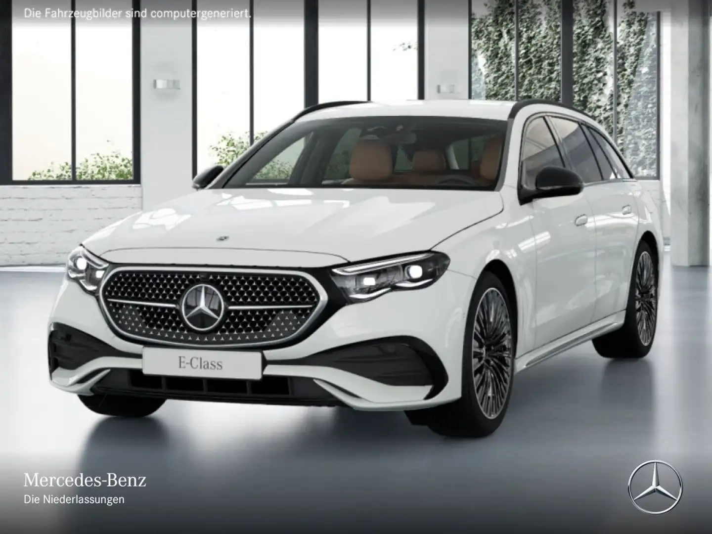 Mercedes-Benz E 300 e T Hybrid AMG 360° Burmester Distr. HUD PTS Weiß - 2