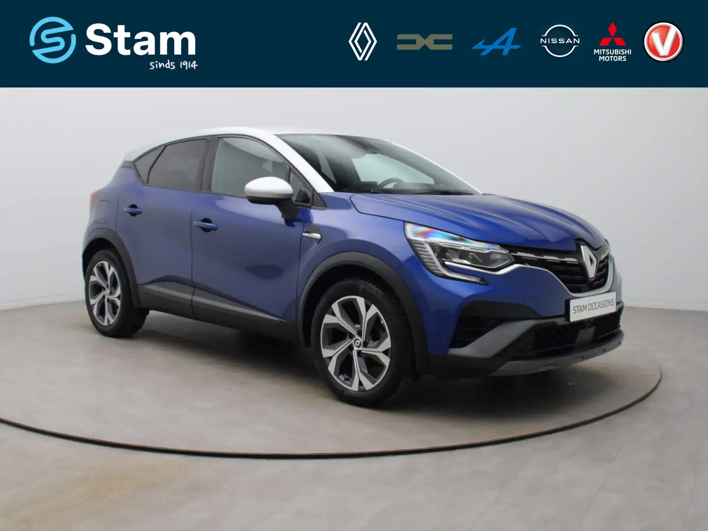 Renault Captur Mild Hybrid 160pk R.S. Line EDC/AUTOMAAT Camera | Blauw - 1