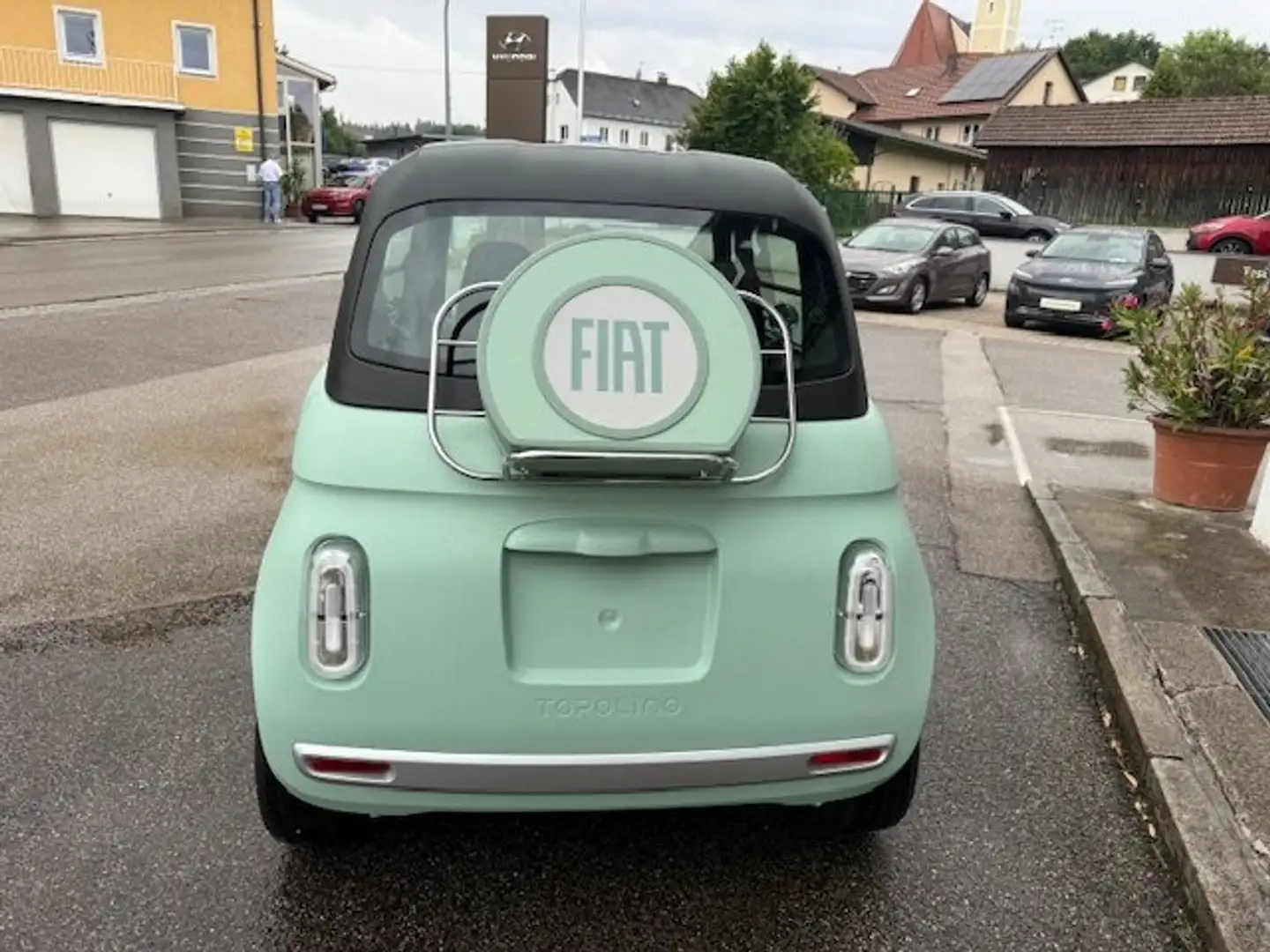 Fiat Topolino incl. Gepäckträger und Koffer Grün - 2