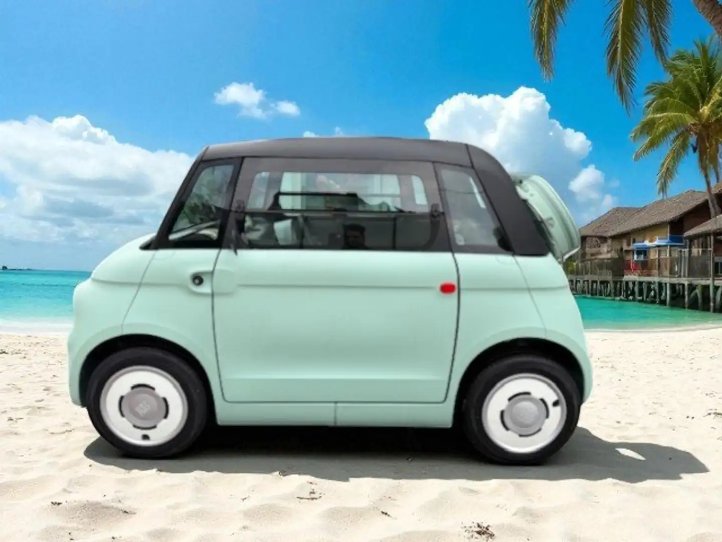 Fiat Topolino incl. Gepäckträger und Koffer Verde - 2
