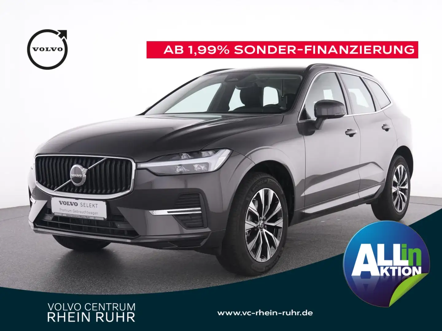 Volvo XC60 B4 Core FAP+LM 19"+MET+SH-WP+PAP+NAVI+DAB+ Grau - 1
