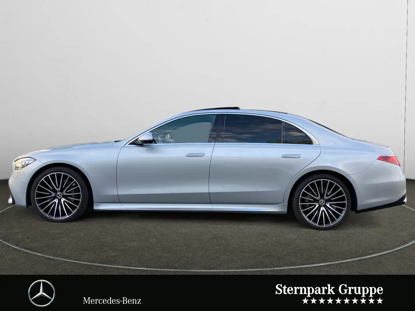 Mercedes-Benz S 500 S 500 4M lang AMG'ExclusiveRed'Chauffeur'HiEndFo Silber - 2