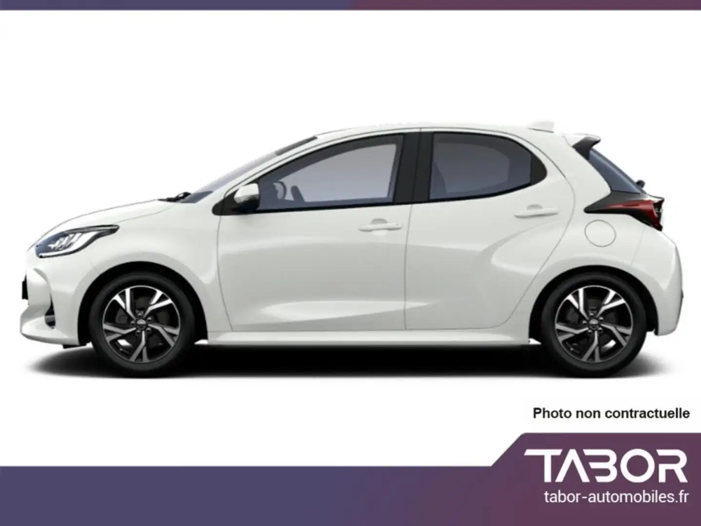 Toyota Yaris 1.5 HEV 116 ECVT ACC LED Cam PrivG Blanc - 2
