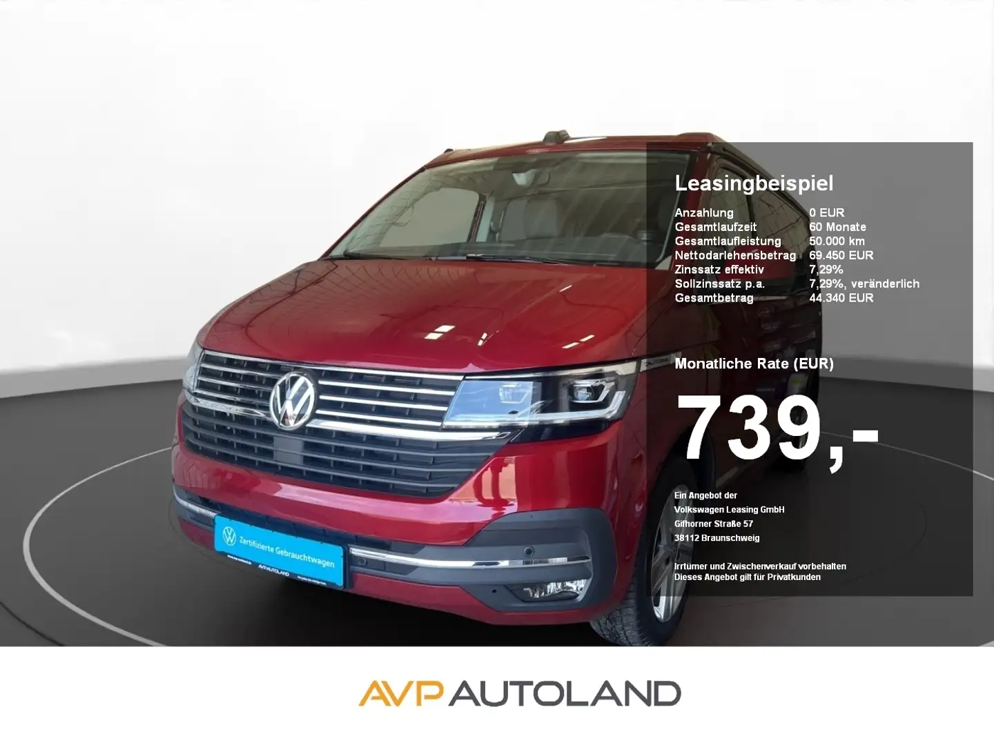 Volkswagen T6.1 California 2.0 TDI DSG OCEAN | STANDHZG | Rot - 1
