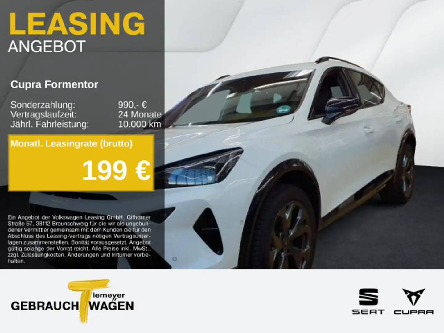 CUPRA Formentor 1.5 eTSI DSG SUPER-S 360° PARKLENK ALA Weiß - 1