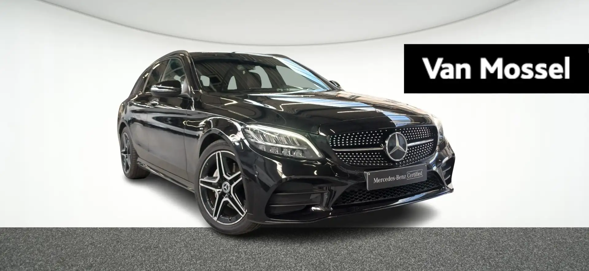 Mercedes-Benz C 180 Break AMG LINE + LEDER + NIGHTPAKKET + PTS + CAMER Noir - 1