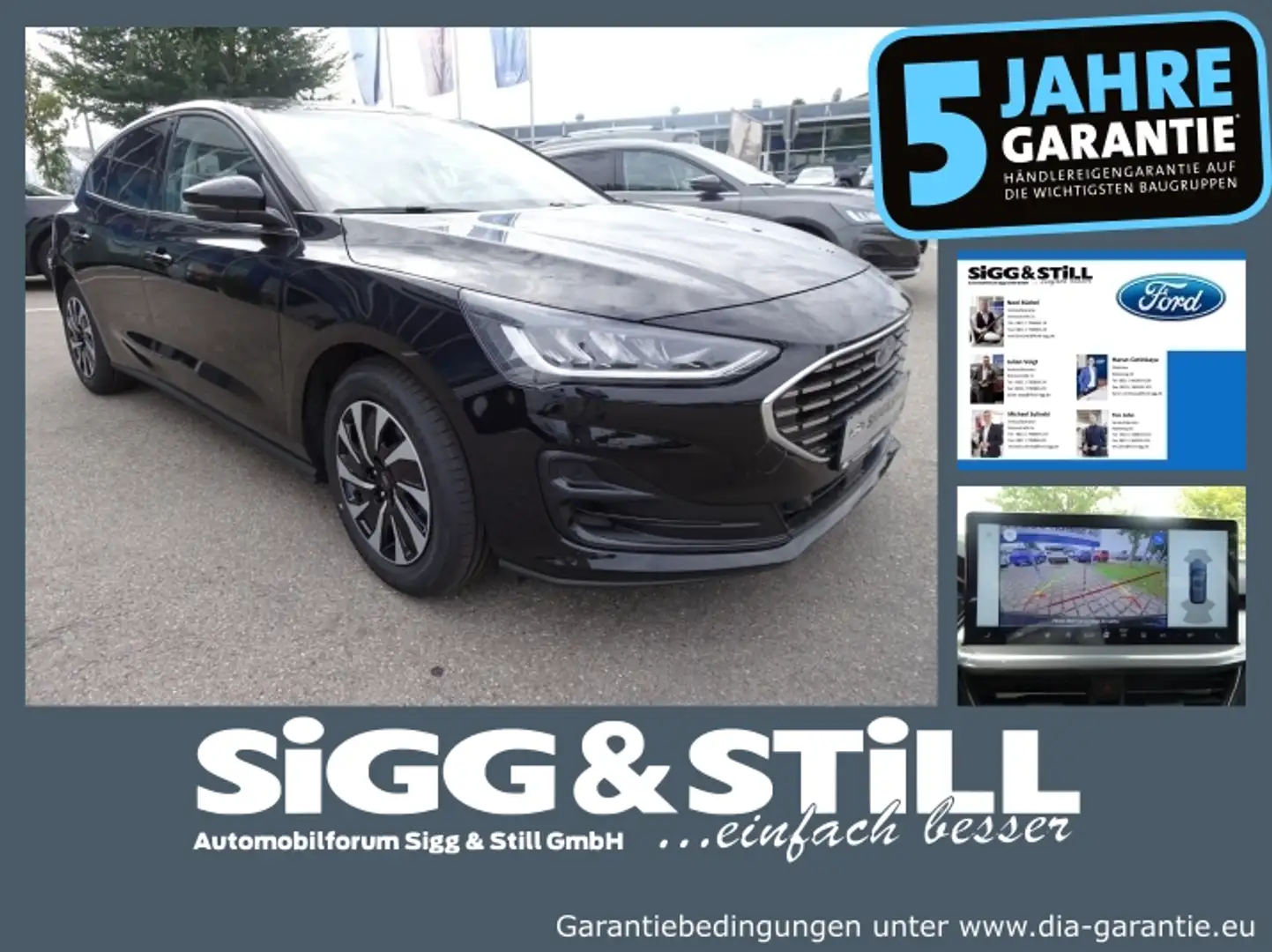 Ford Focus Titanium 1.0l NAV*IACC*SHZ*BLIS*LED*PDC*CAM Schwarz - 1