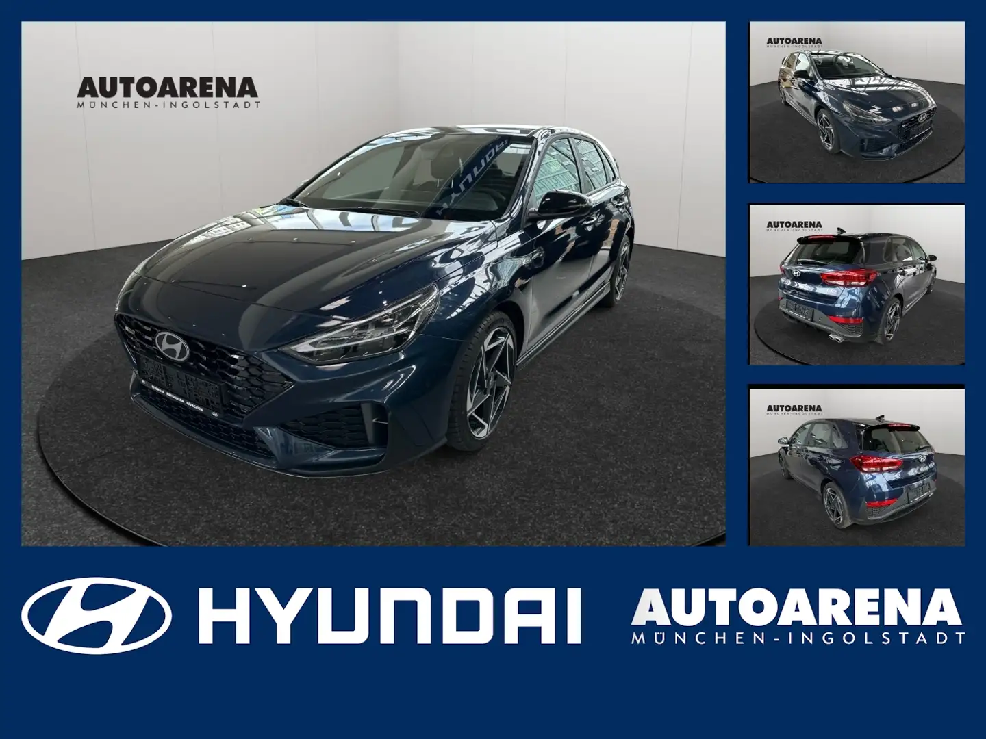 Hyundai i30 1.5 T-GDI N Line FLA SpurH LM LED elSitz Bleu - 1