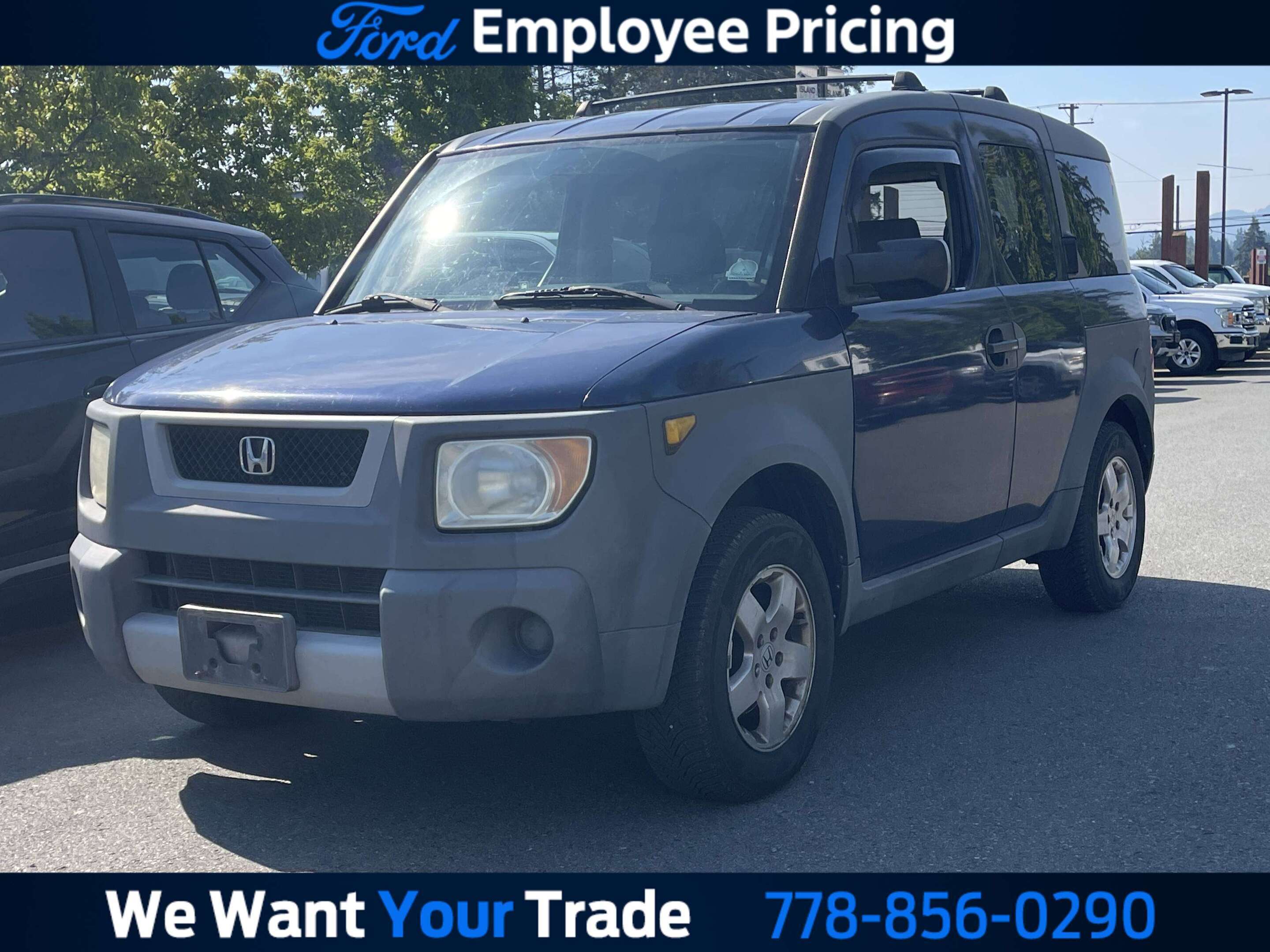Blue 2003 Honda Element SUV / Crossover Front-Wheel Drive Manual