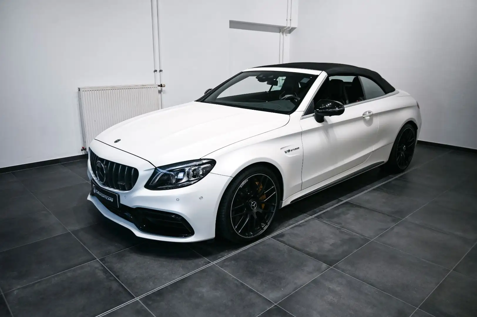 Mercedes-Benz C 63 AMG Cabrio Designo Matt 1. Hand 19% Mwst Wit - 1
