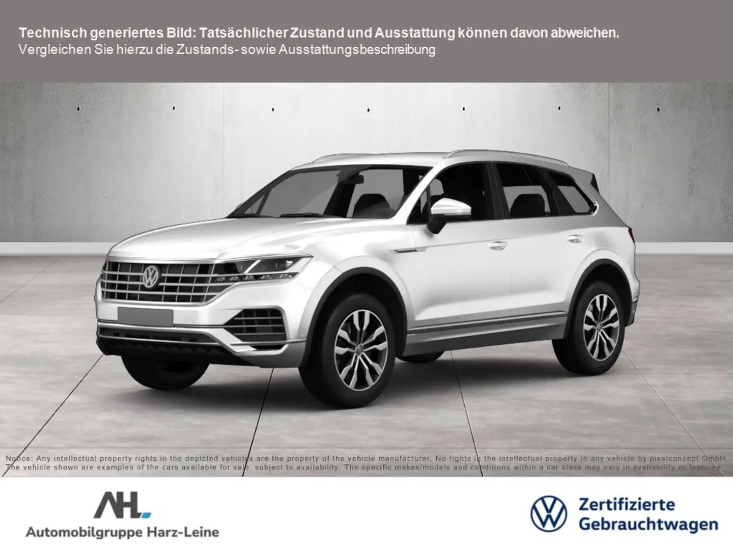 Volkswagen Touareg 3.0 TDI R-Line BlackStyle Matrix Navi ACC Standhzg Weiß - 1