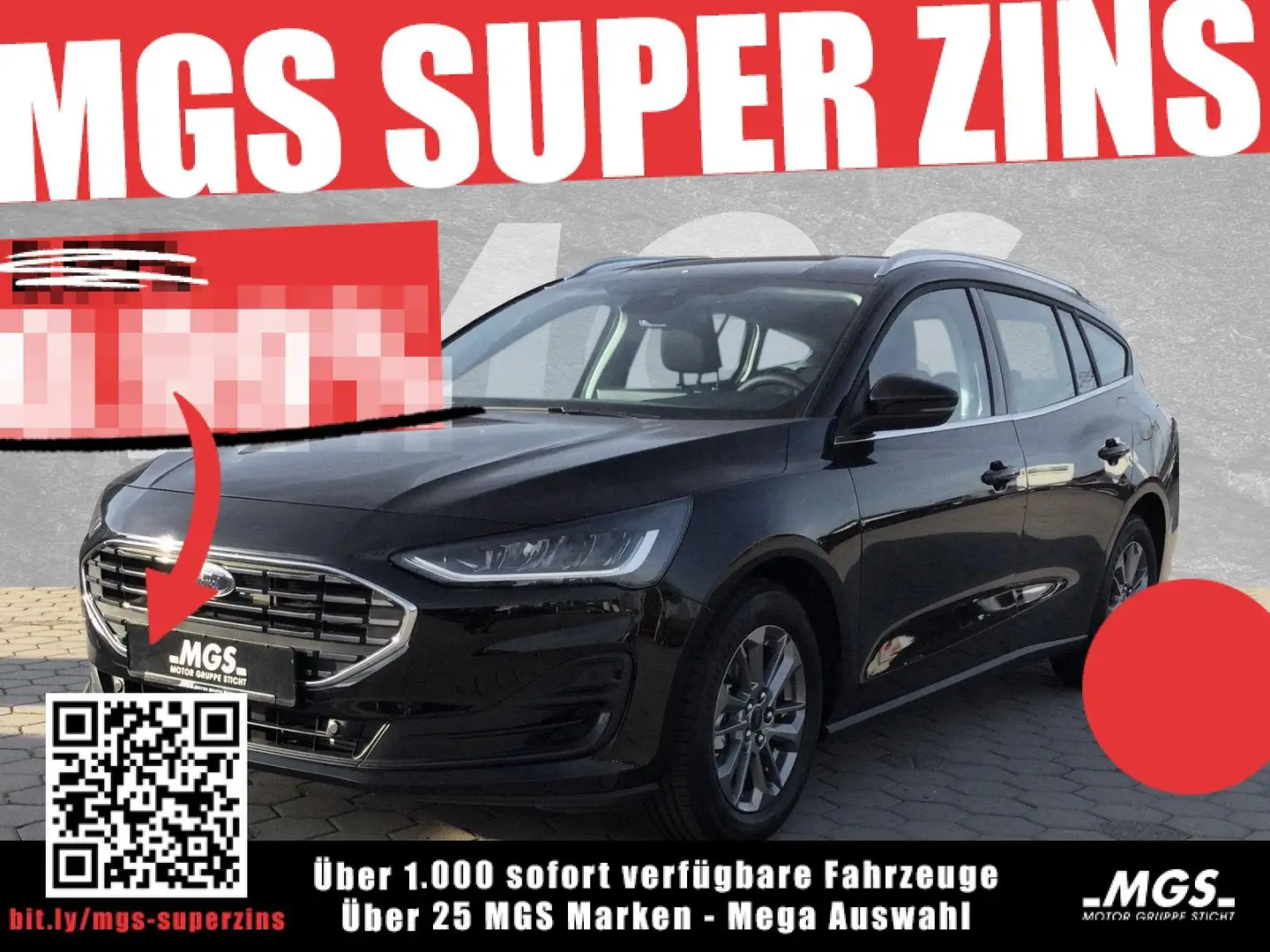 Ford Focus Titanium 1.0 EcoBoost #SYNC 4 #DAB #BT Zwart - 1